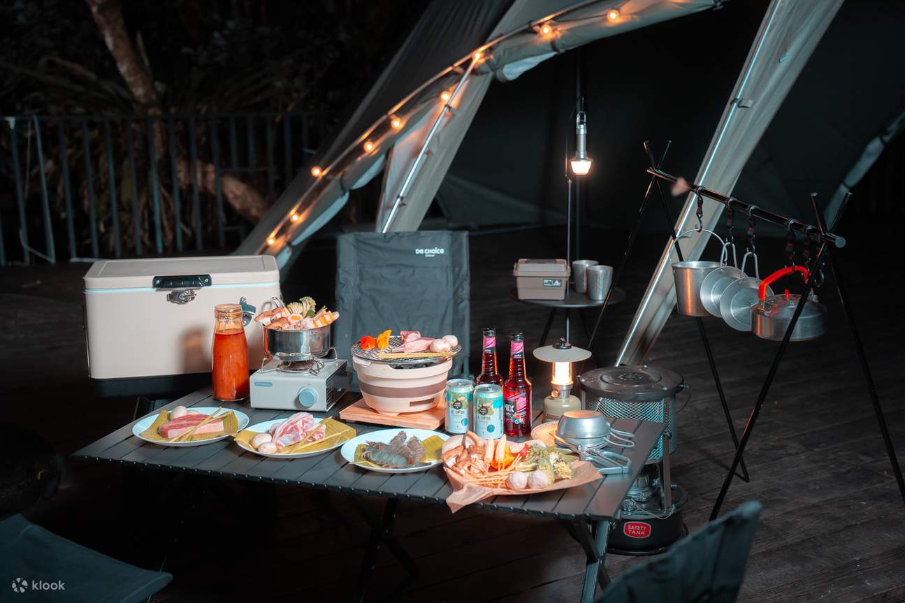 Berkemah di Hsinchu｜Fly Bird Chacha｜Pengalaman Bermain di Alam Bebas｜Glamping Mewah Satu Malam Empat Kali Makan	