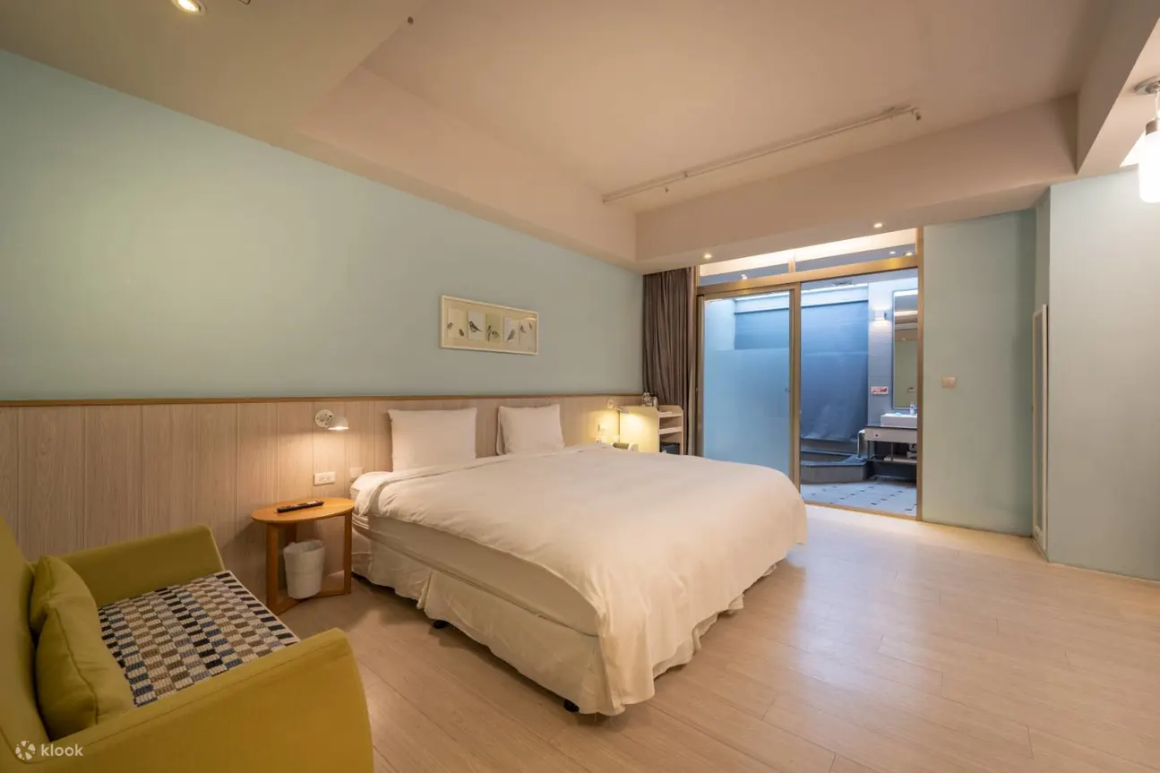 宜兰: 礁溪 NO.9 HOTEL 九号温泉旅店 - 双人客房泡汤体验