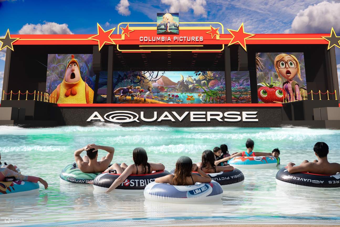 Boleto para el parque acuático Columbia Pictures Aquaverse en Satthahip ...