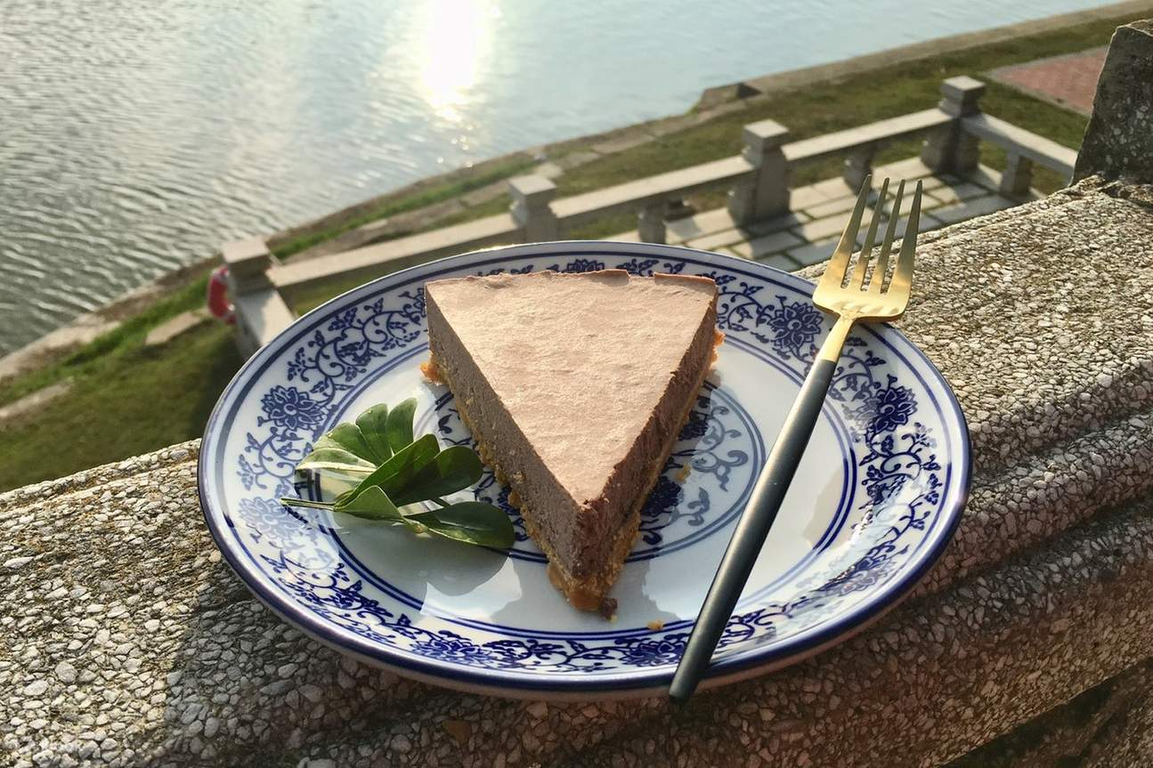 Pai keju yang dibuat oleh gula Kinmen Gong