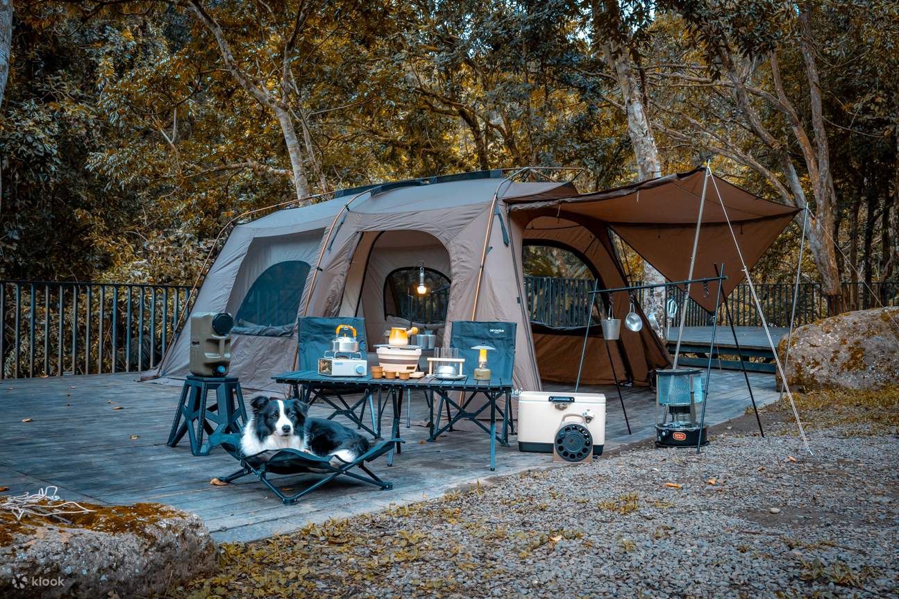 Berkemah di Hsinchu｜Fly Bird Chacha｜Pengalaman Bermain di Alam Bebas｜Glamping Mewah Satu Malam Empat Kali Makan	