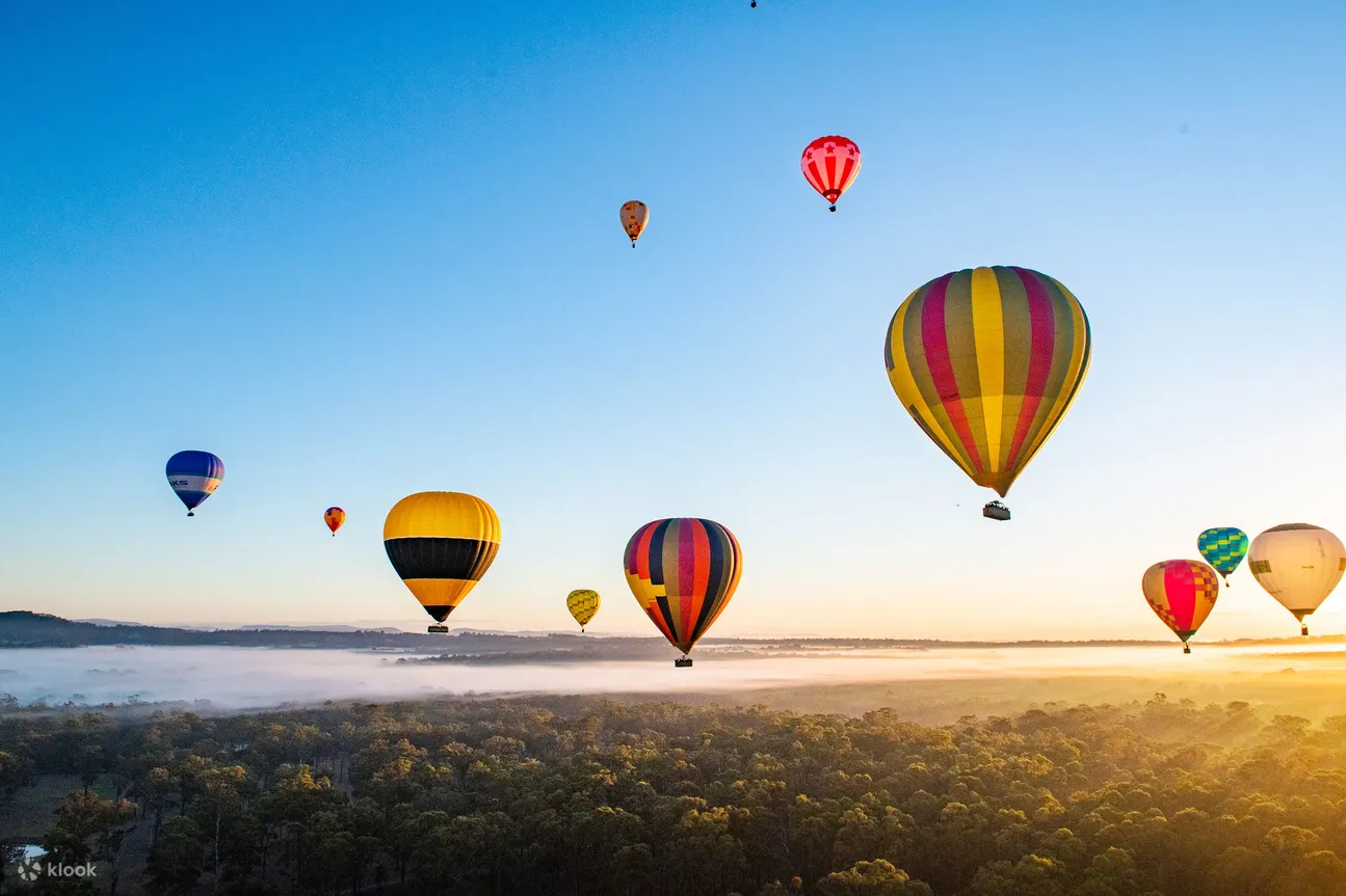 hot air balloon hunter valley