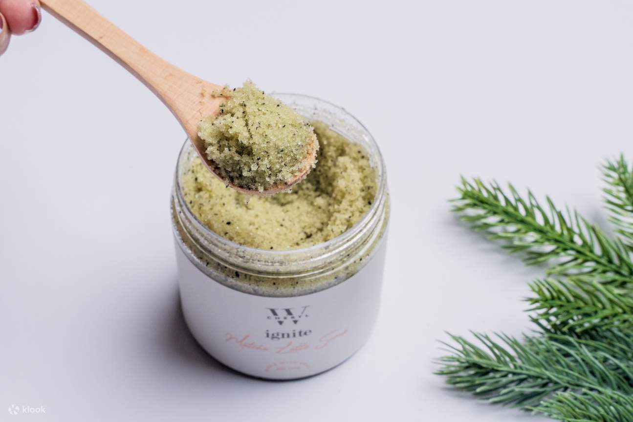 말차 라떼 스크럽