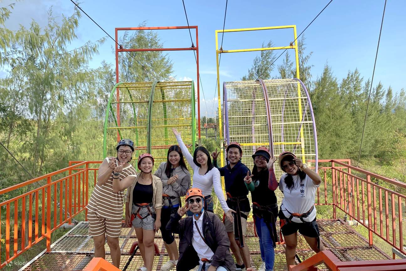 A group of friends having a fun-filled day at the SkyWheel Adventure