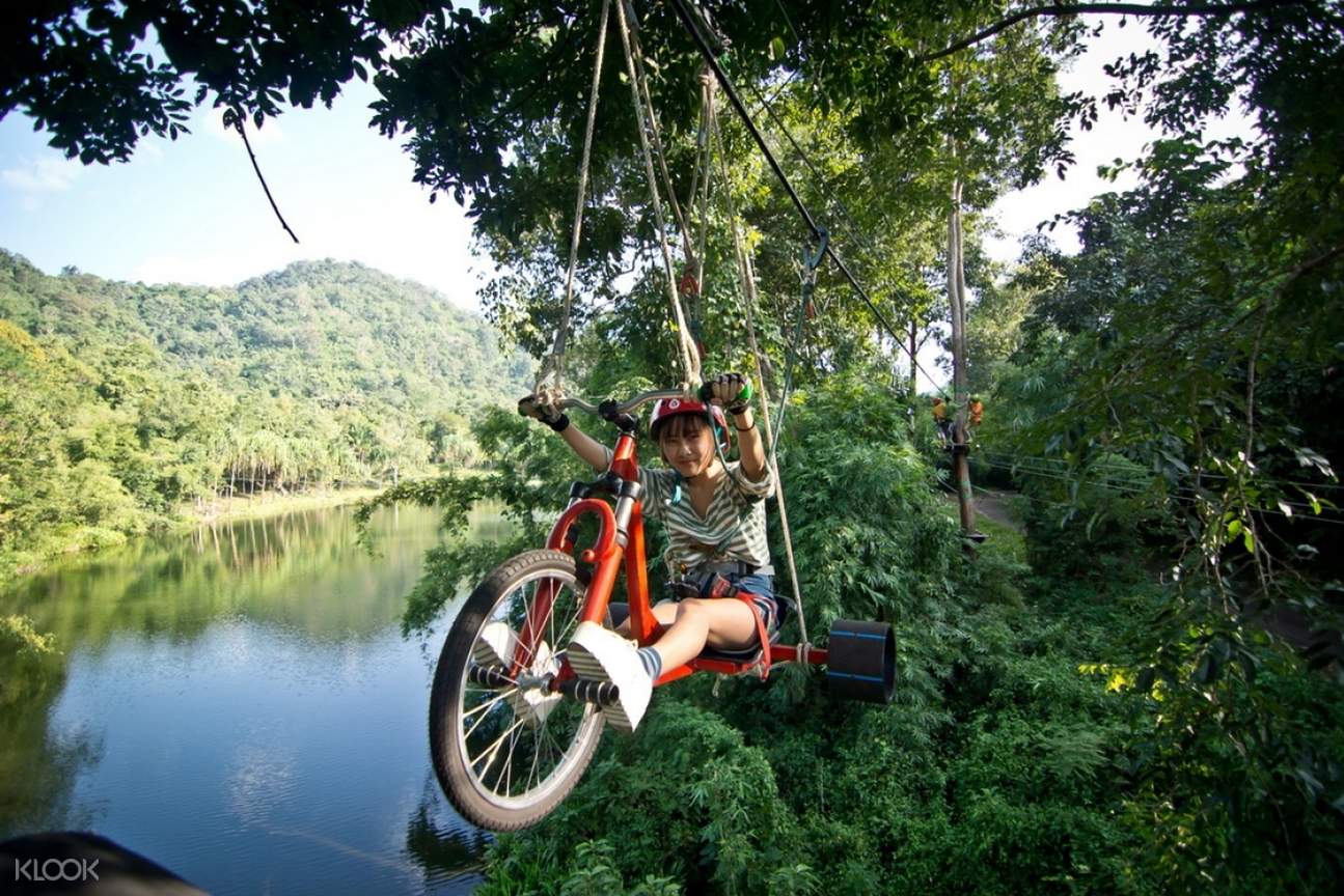 Tree Top Adventures in Kanchanaburi, Thailand