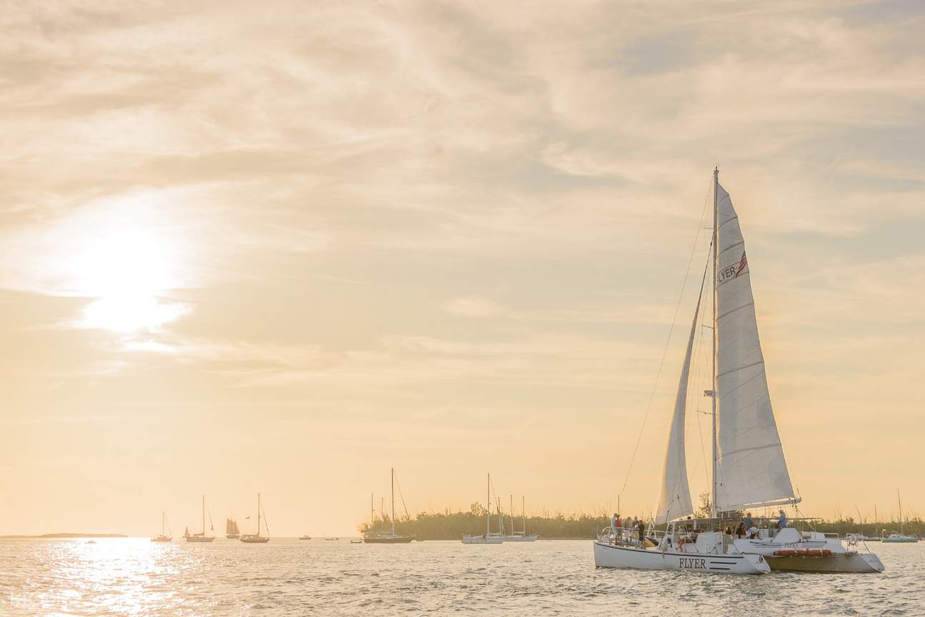 Champagne Sunset Sailing on a Catamaran in Key West Klook