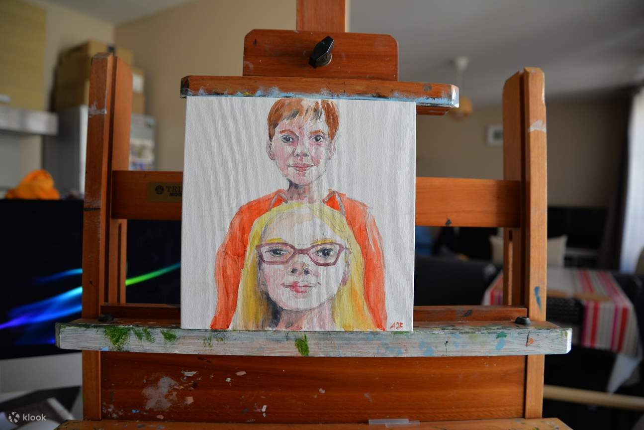 Online Portrait Painting Class with a Parisian Artist, India Klook