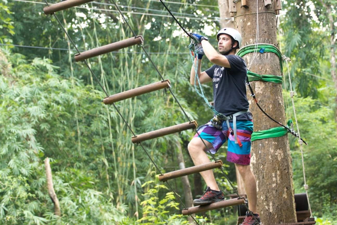 Веревочный парк Tree Top Adventure Park, лестница