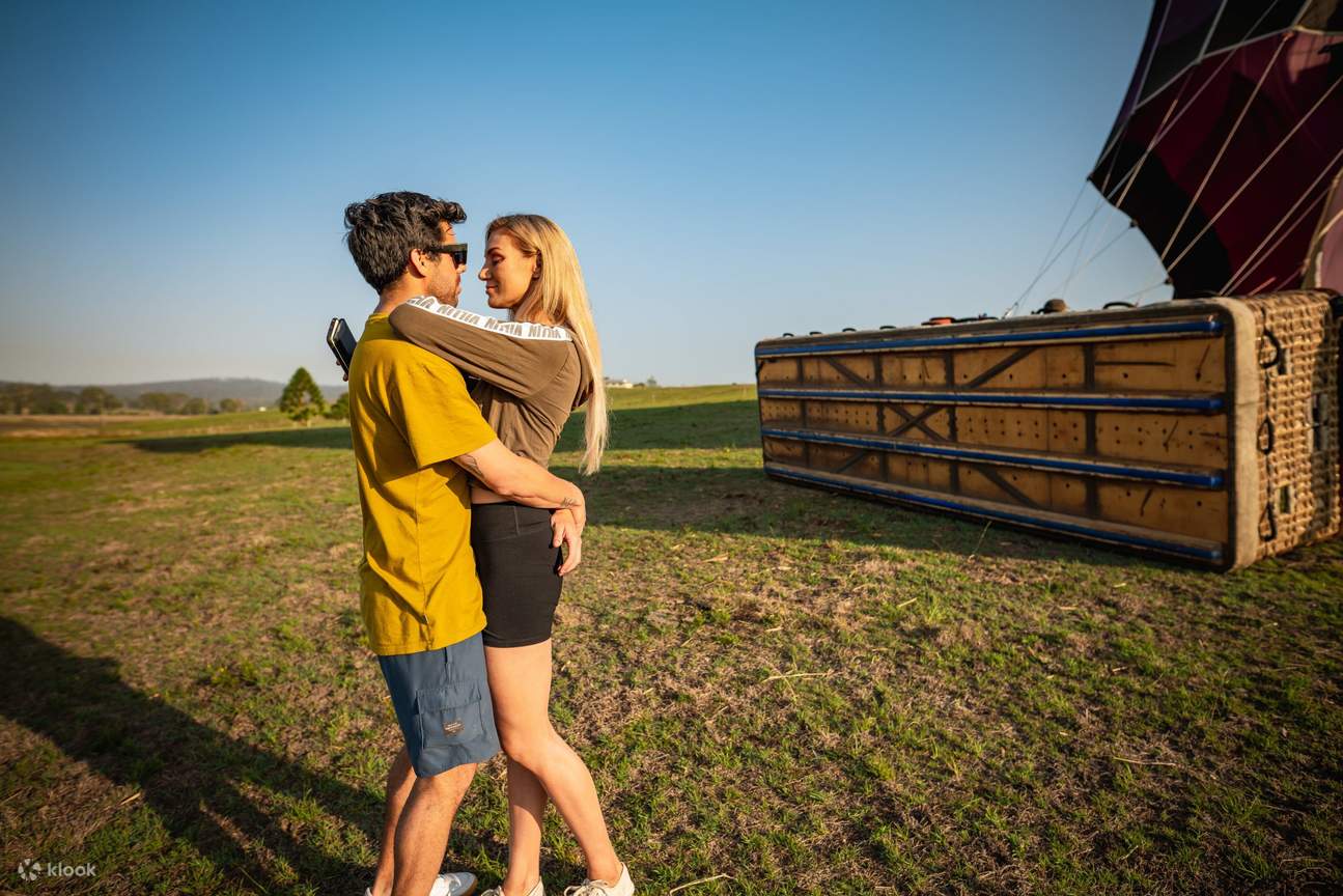 Heißluftballonfahrt für Verliebte