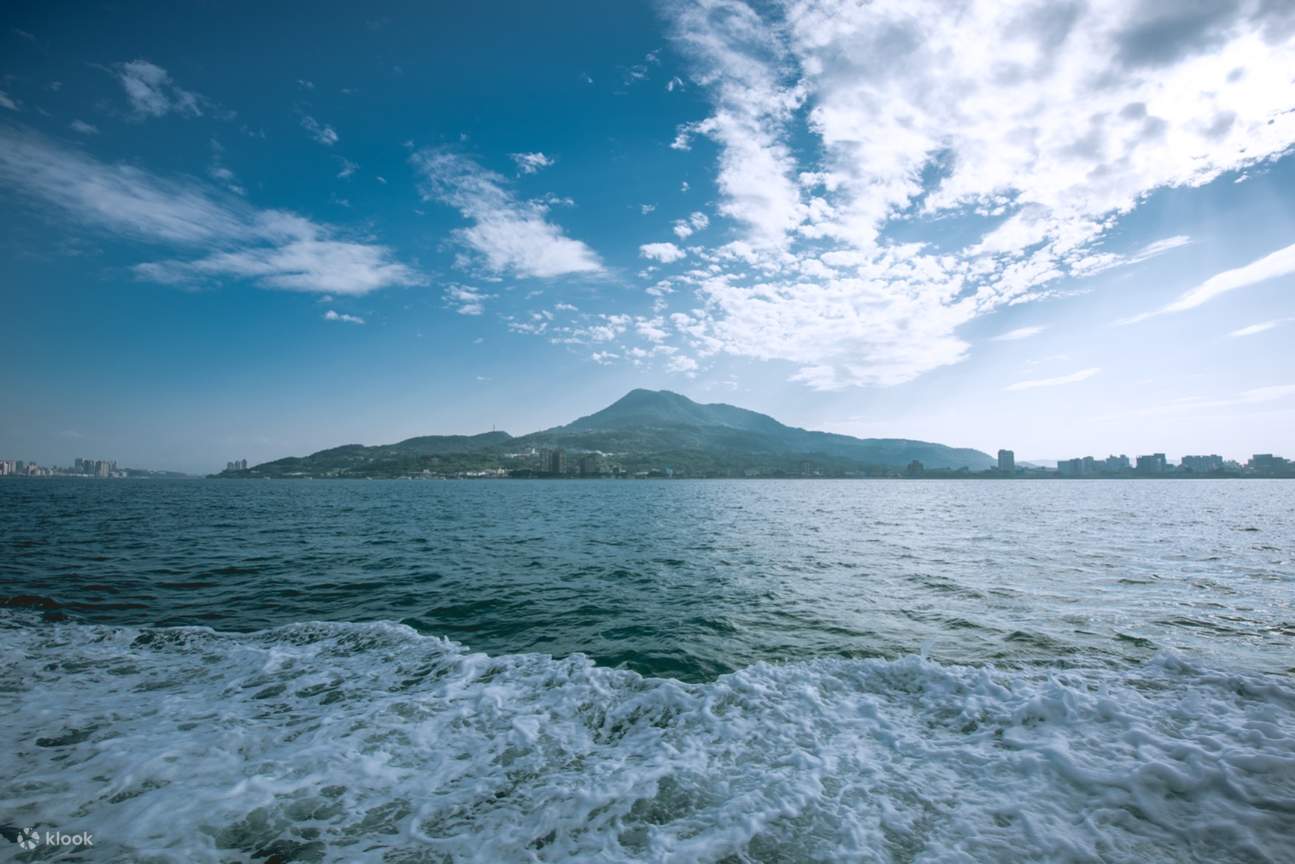 Harbor and mountain views in Tamsui