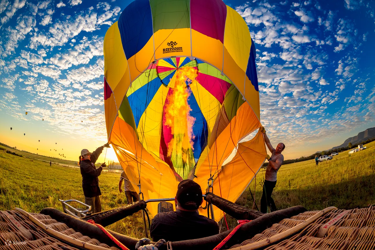 hot air balloon hunter valley