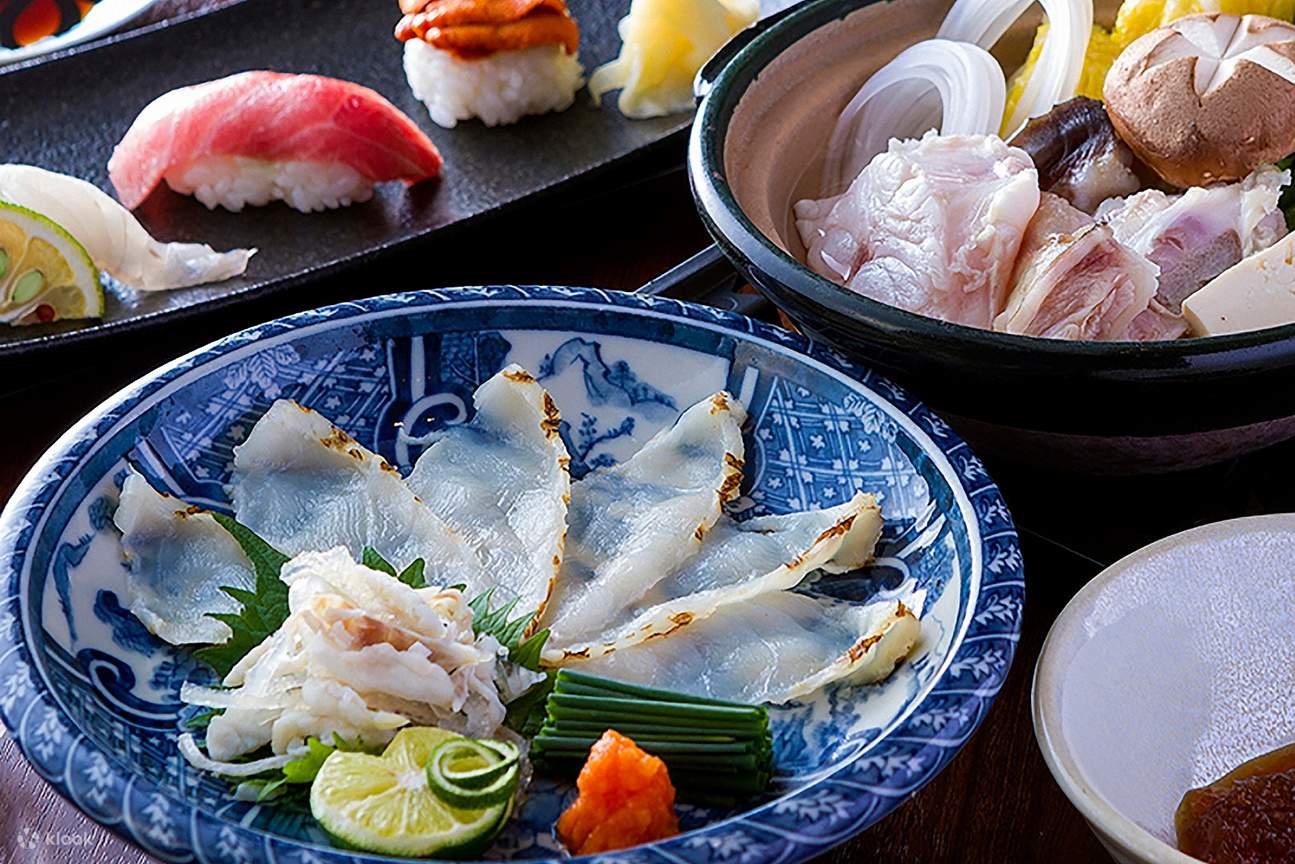 seafood dish at Sushi Tomozuna in Hilton Fukuoka Sea Hawk