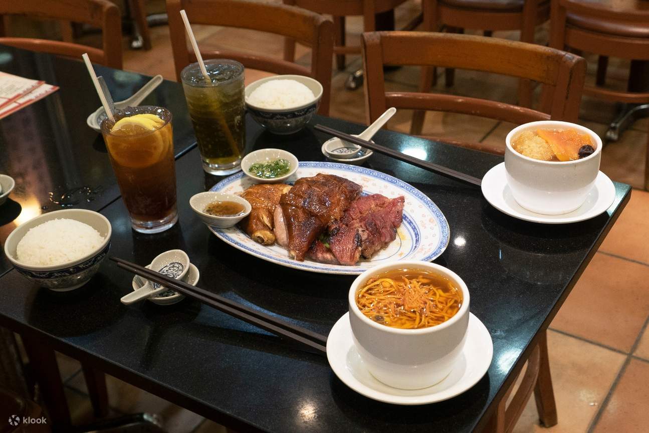 3 Cantonese Roasted Meats with Double Boiled Soups Set for 2 at Keung Kee Meat Shop in Wan Chai