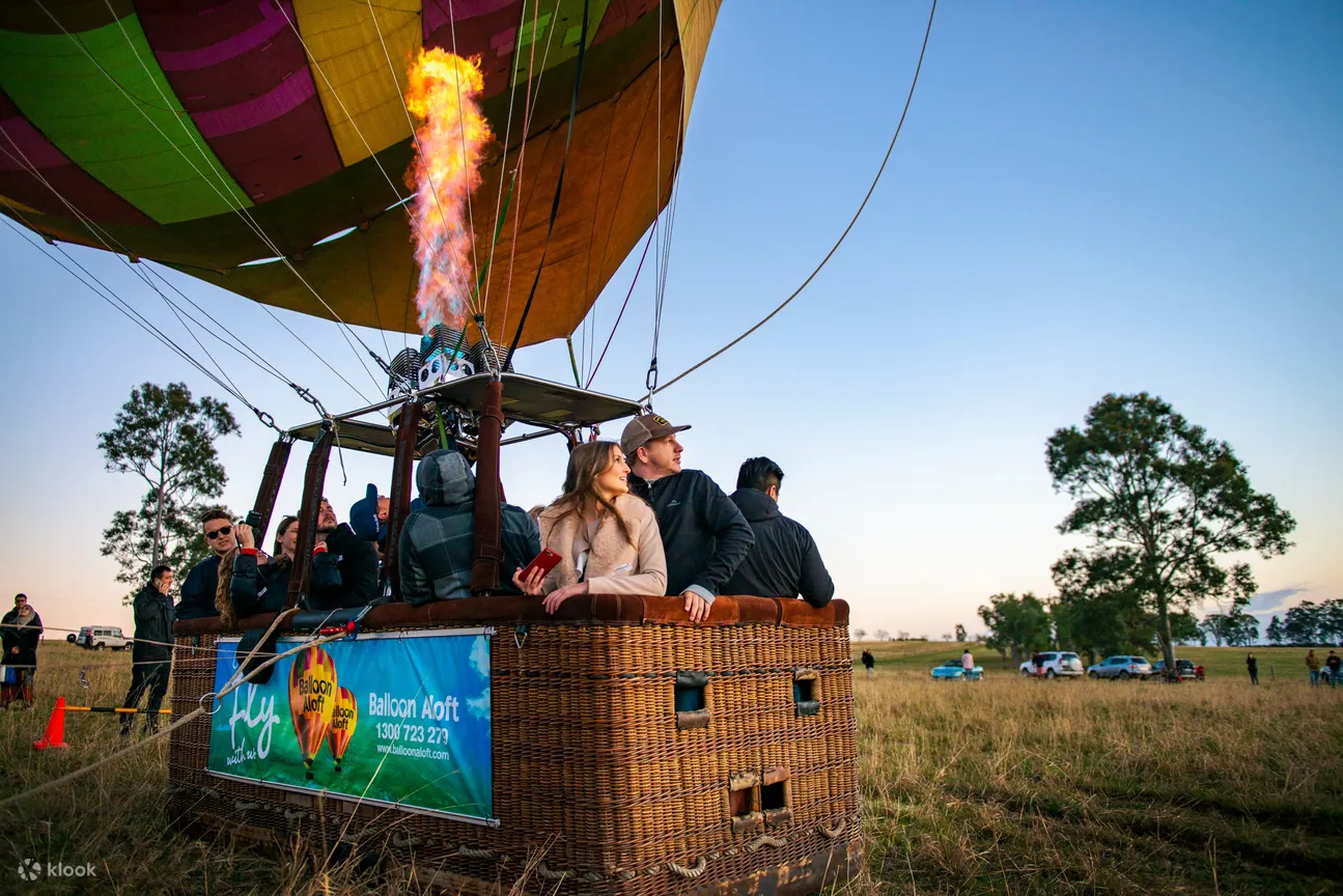 hot air balloon hunter valley