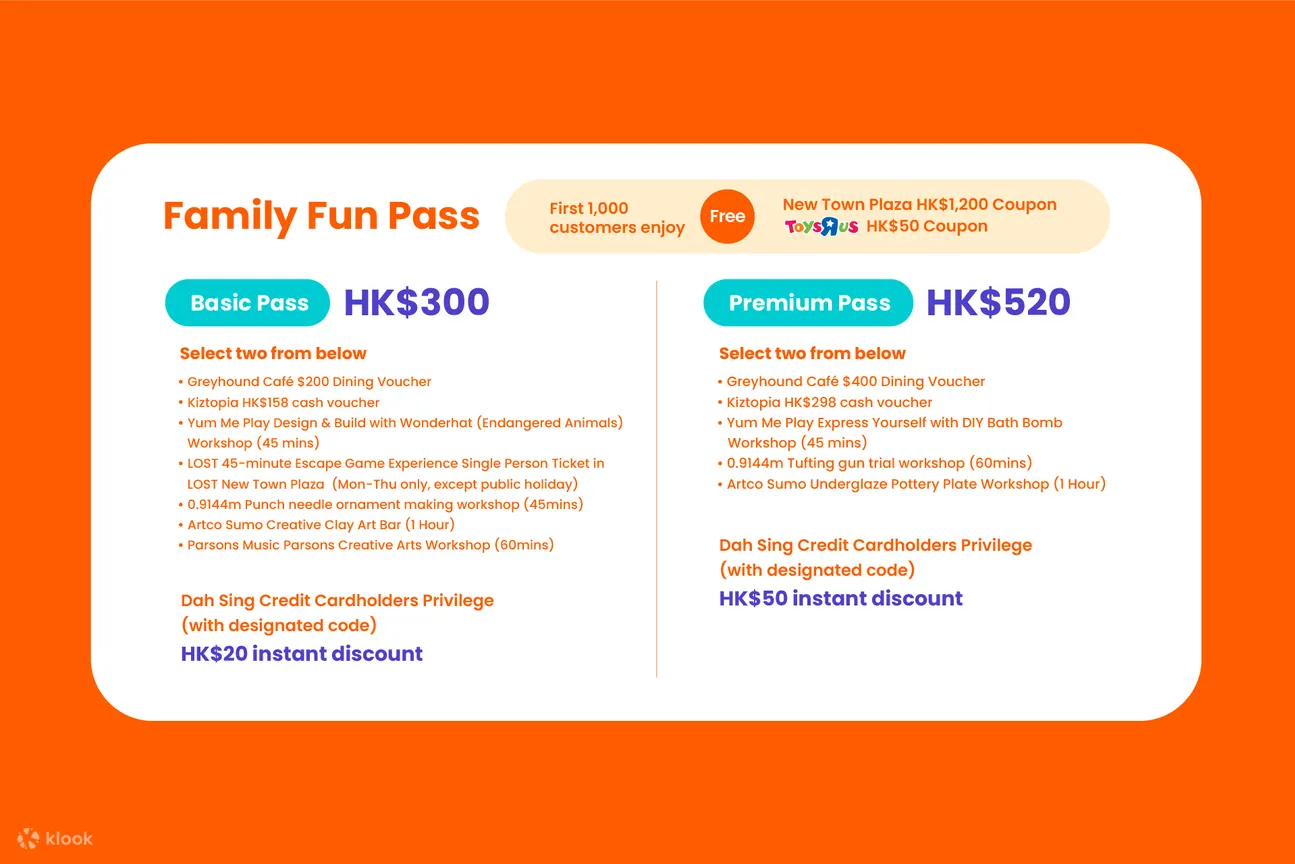 Exclusive offer for Klook members: New Town Plaza - Family ...