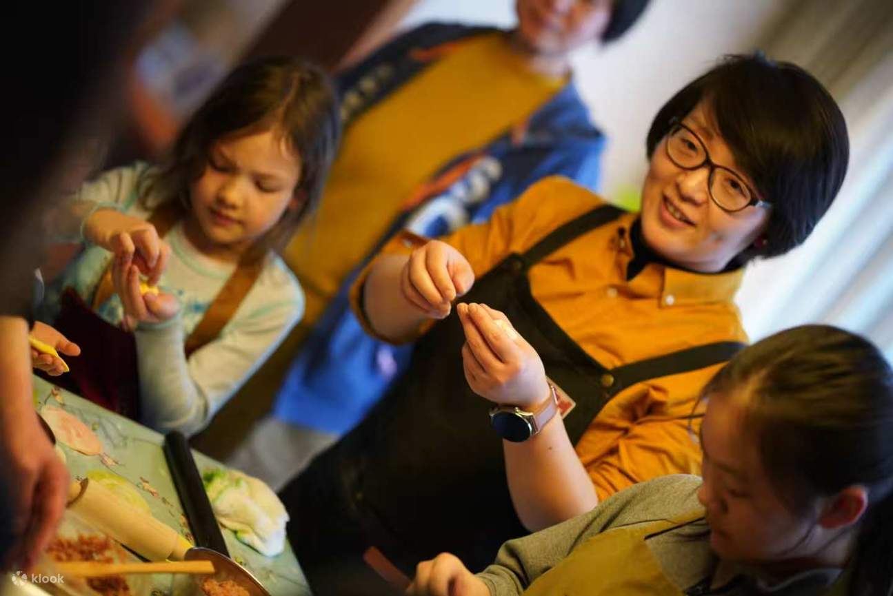Soup dumpling making for kids