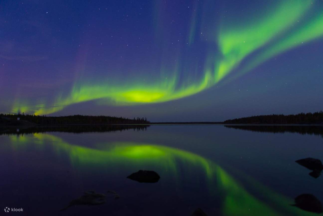 Nächtliches lappländisches Barbecue