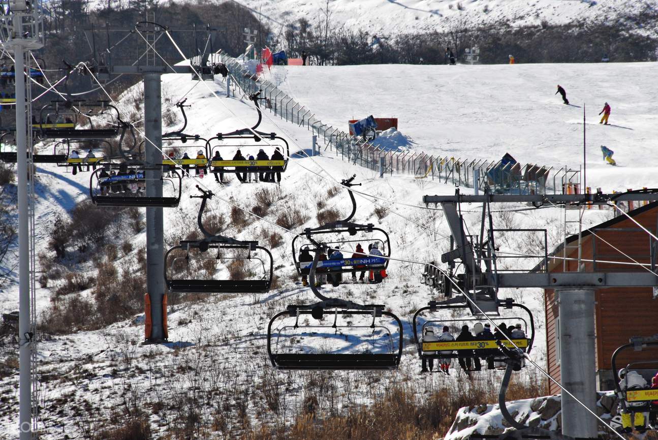 釜山周邊慶尚南道梁山市伊甸園山谷滑雪度假村