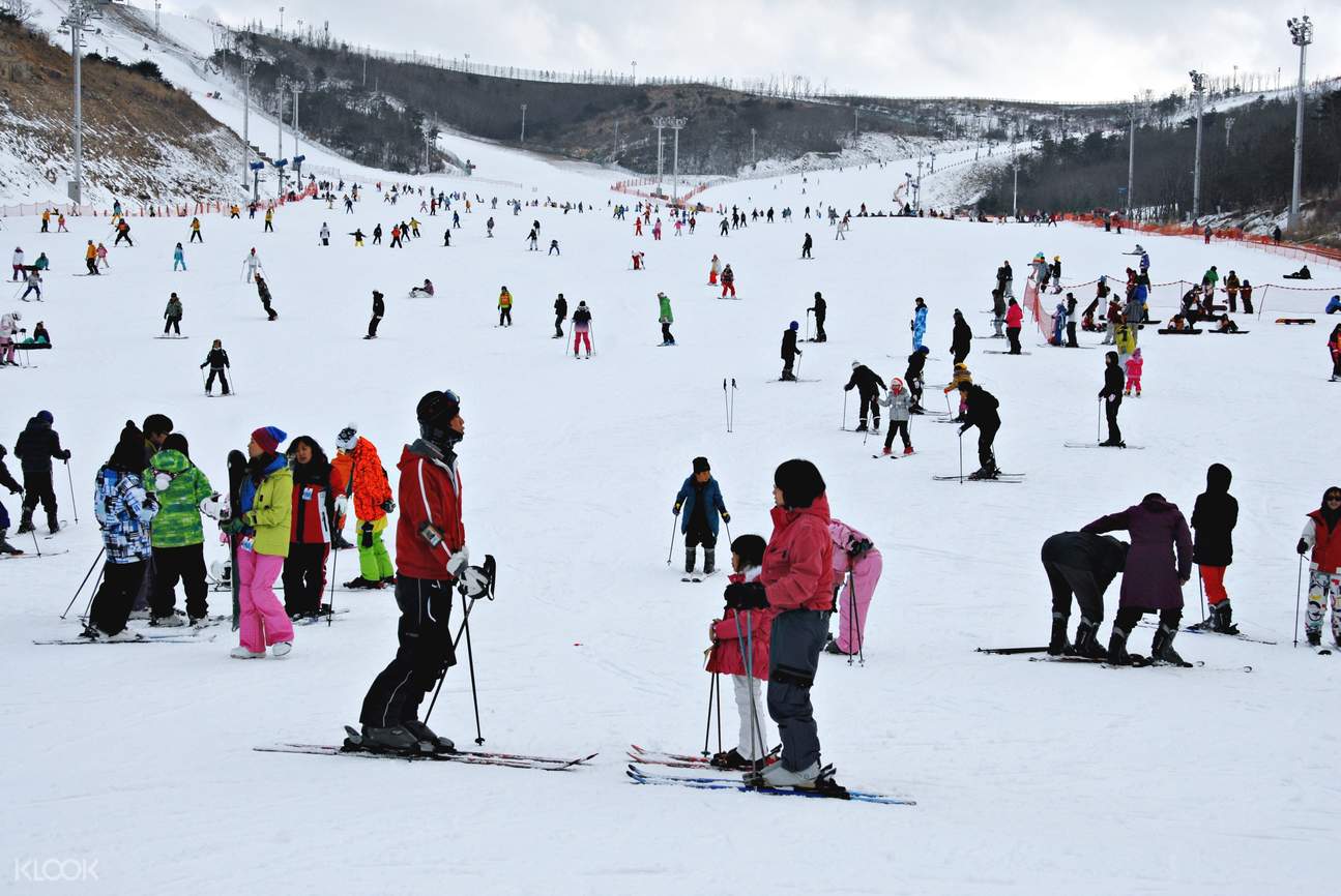 釜山周邊慶尚南道梁山市伊甸園山谷滑雪度假村
