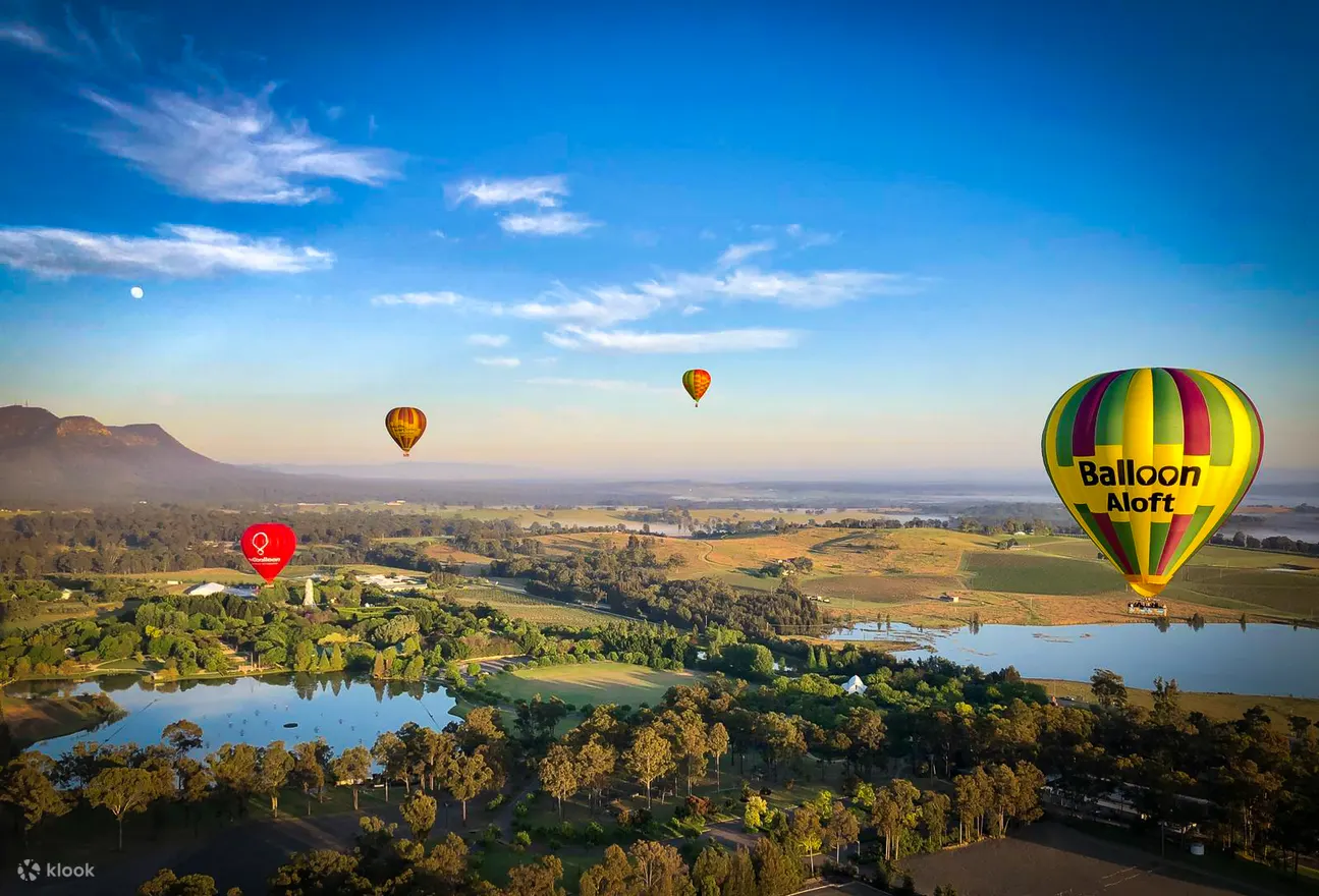 hot air balloon hunter valley