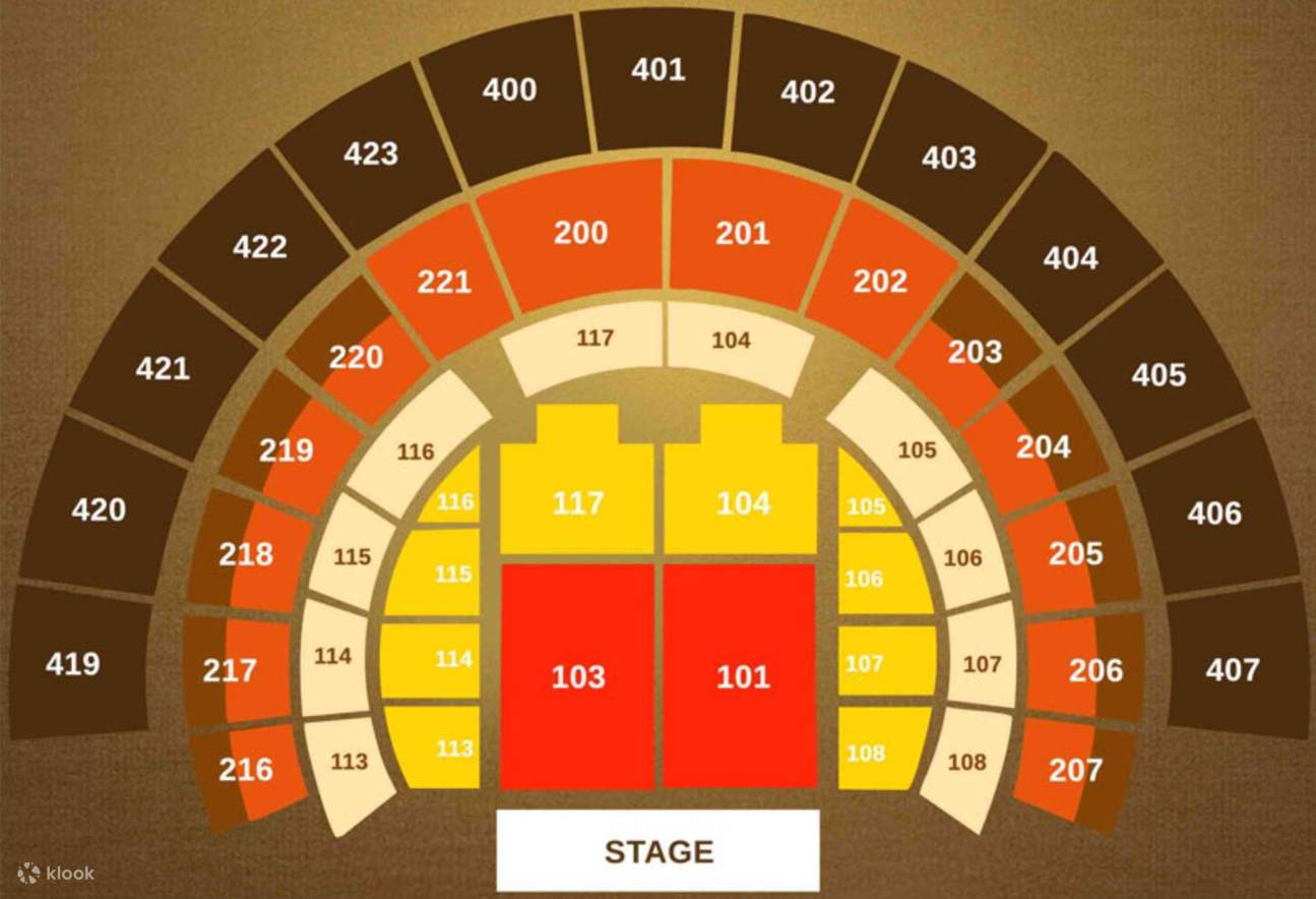 여기서 좌석 구역을 확인하세요!
