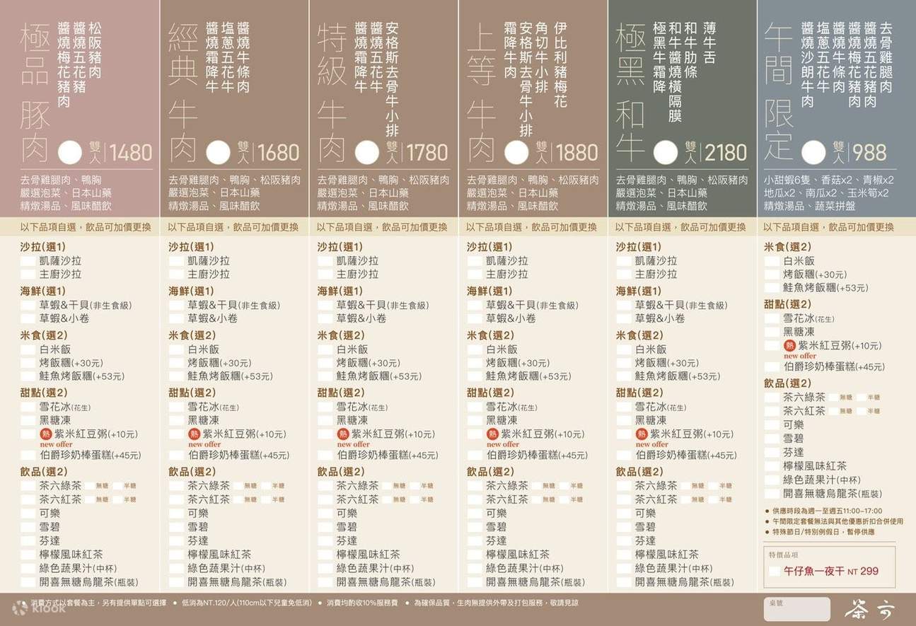 线上订位】茶六烧肉堂公益店- 台中- Klook客路