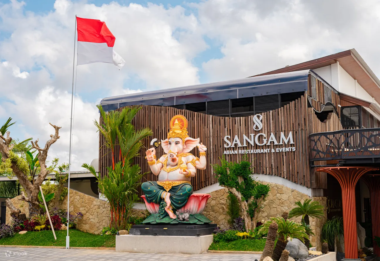通过 Klook 预订，轻松享受 Sangam Bali 的用餐体验！