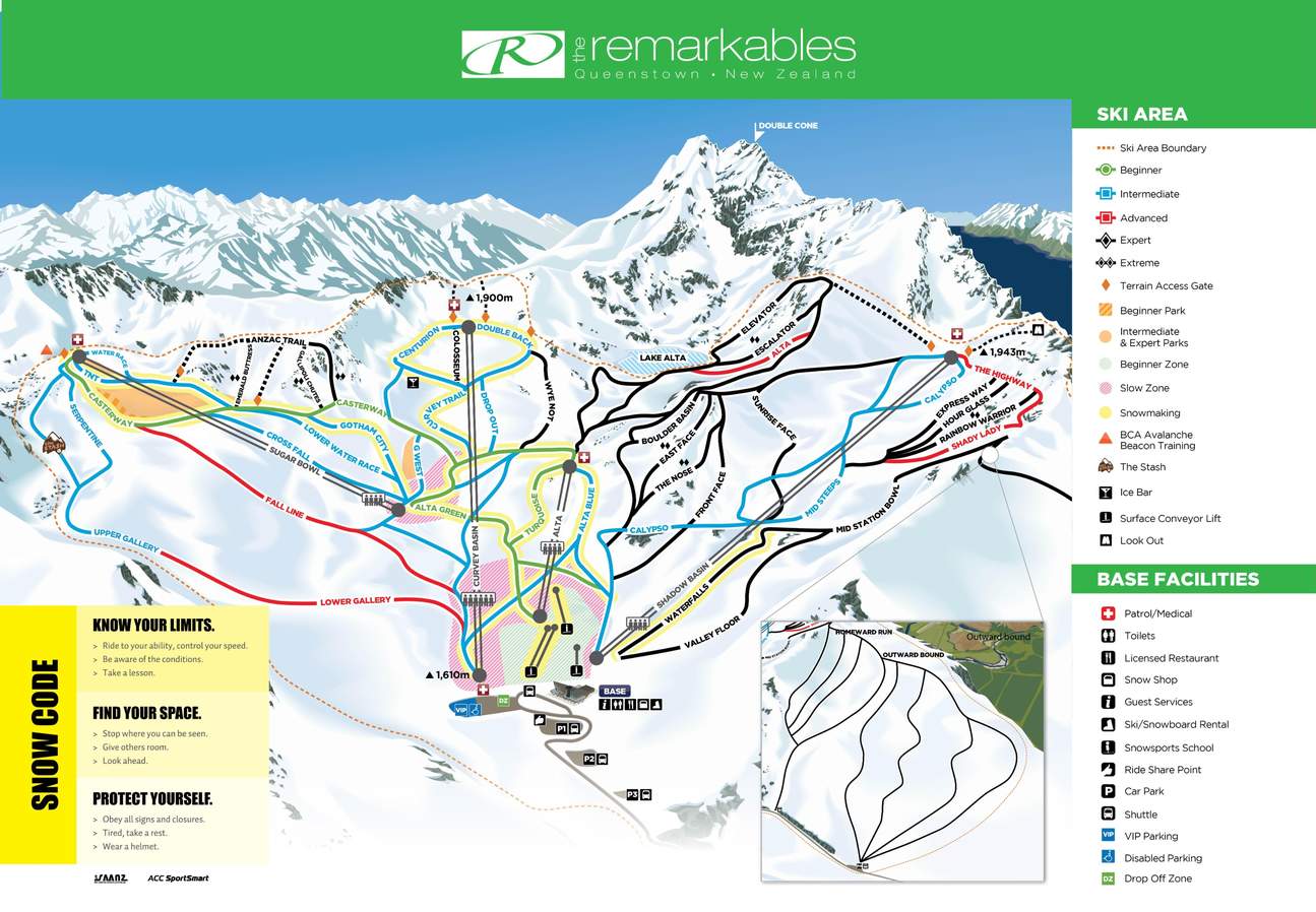 Remarkables Ski Field Map The Remarkables Beginner Ski Lesson Packages - Klook Malaysia