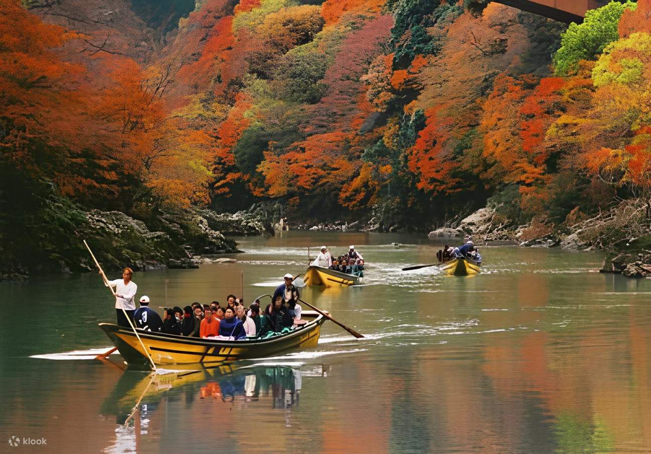 교토 호즈가와 보트 체험