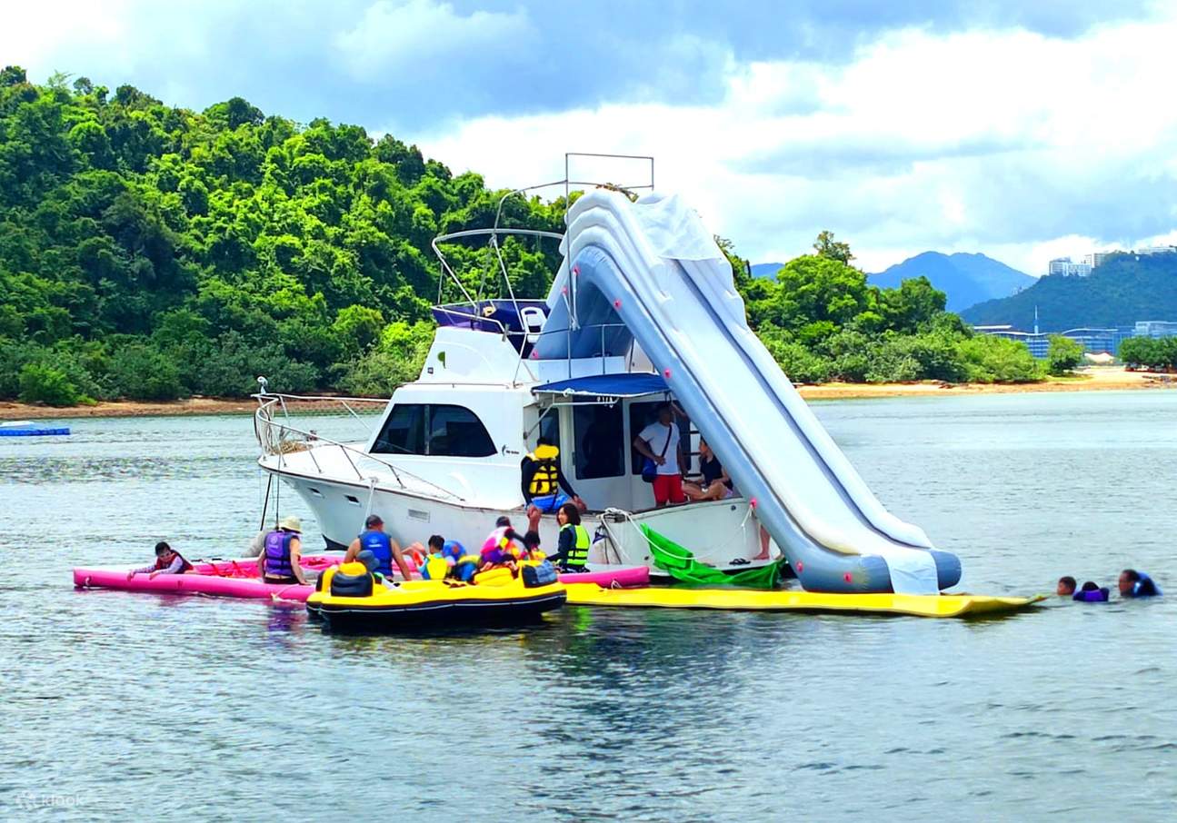 大埔马粪洲海岸地质公园之旅 + 海钓体验 & 享受海上游轮滑梯、游泳池、独木舟