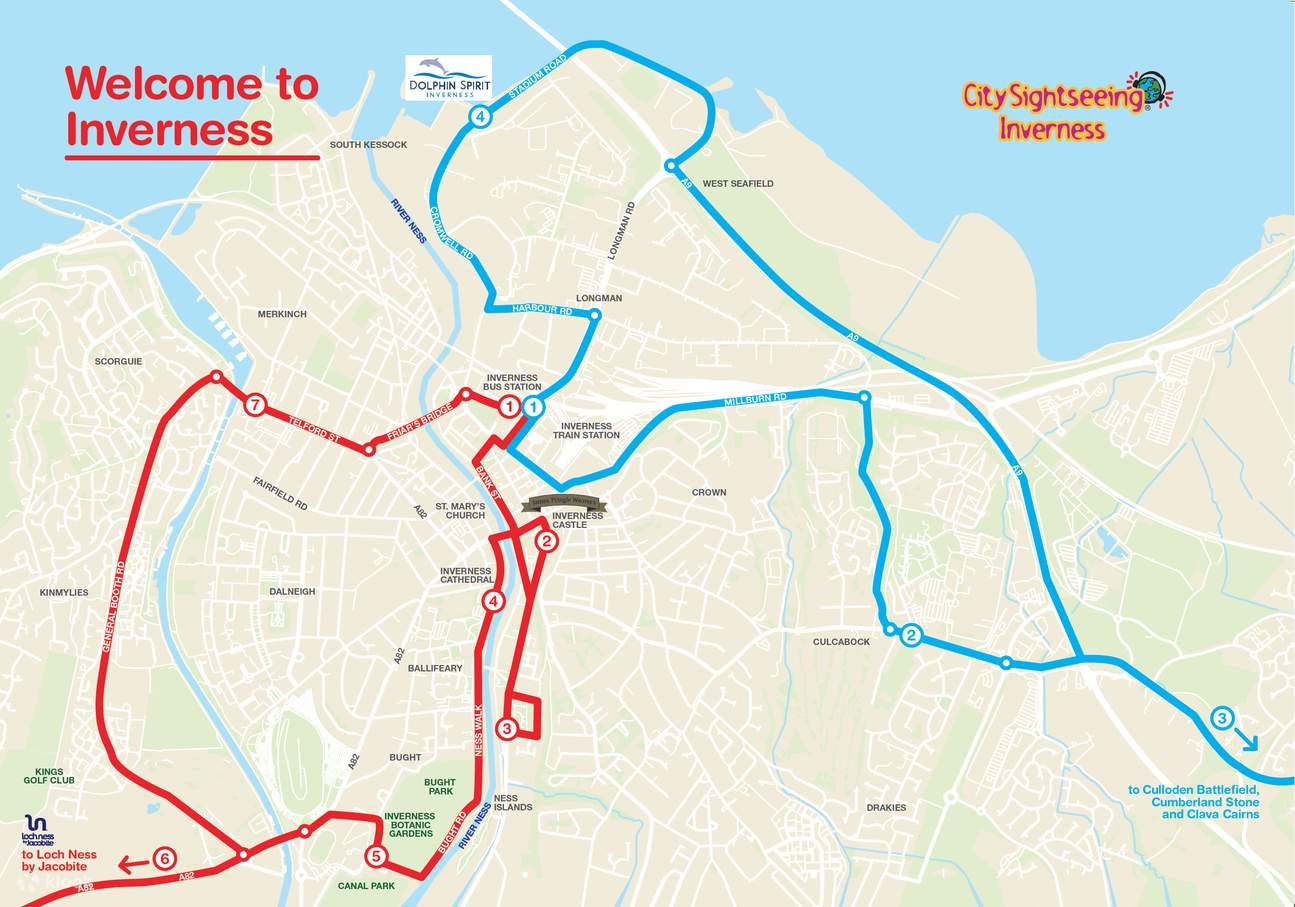 Tur bus rute merah Inverness Hop On Hop Off - Klook Indonesia