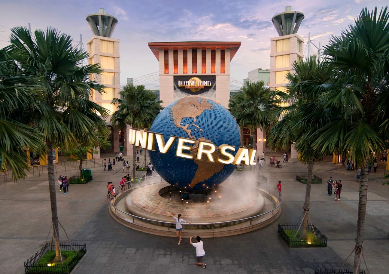 Der ikonische Globus der Universal Studios