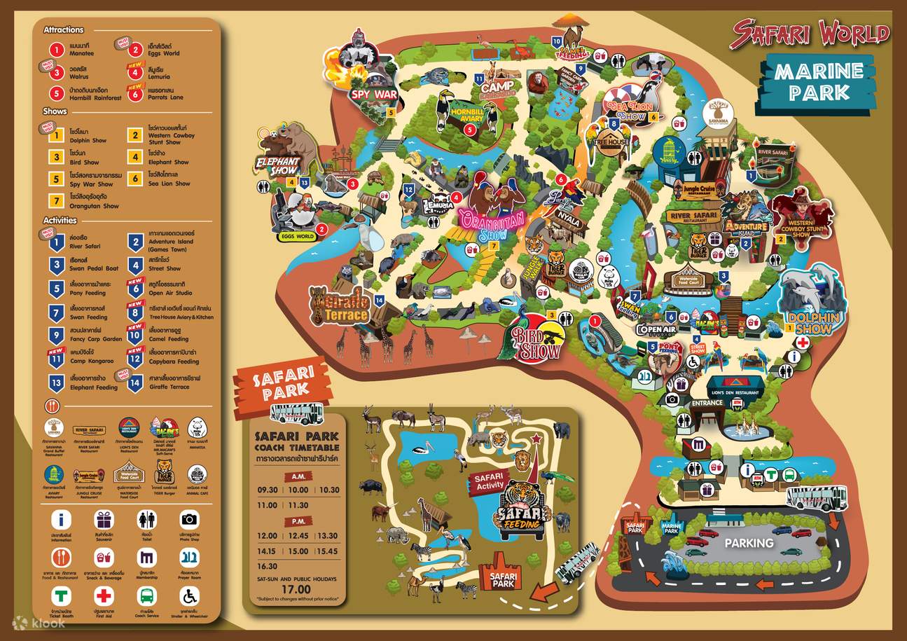 thailand safari world map