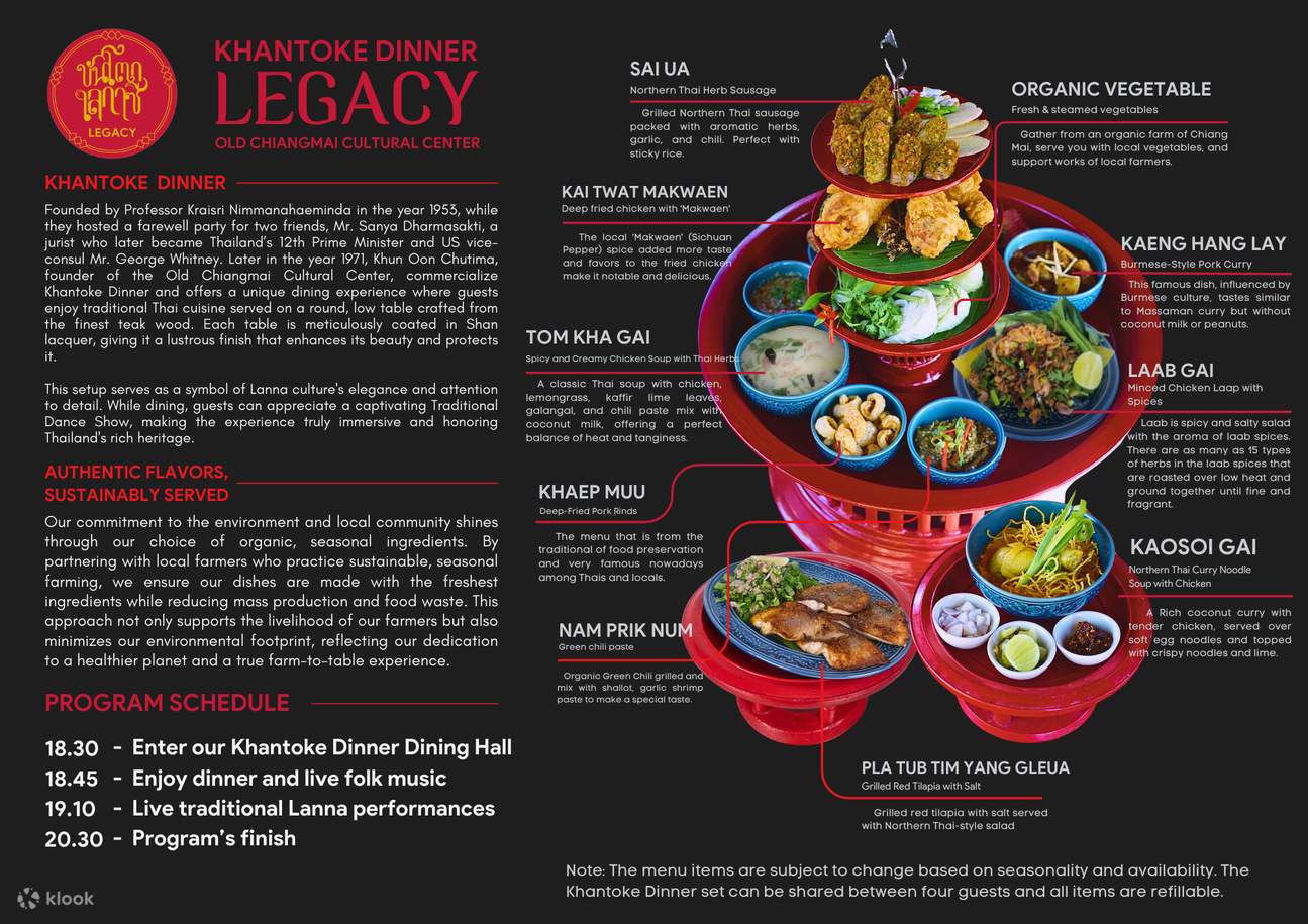 Dîner Khantoke et spectacle culturel