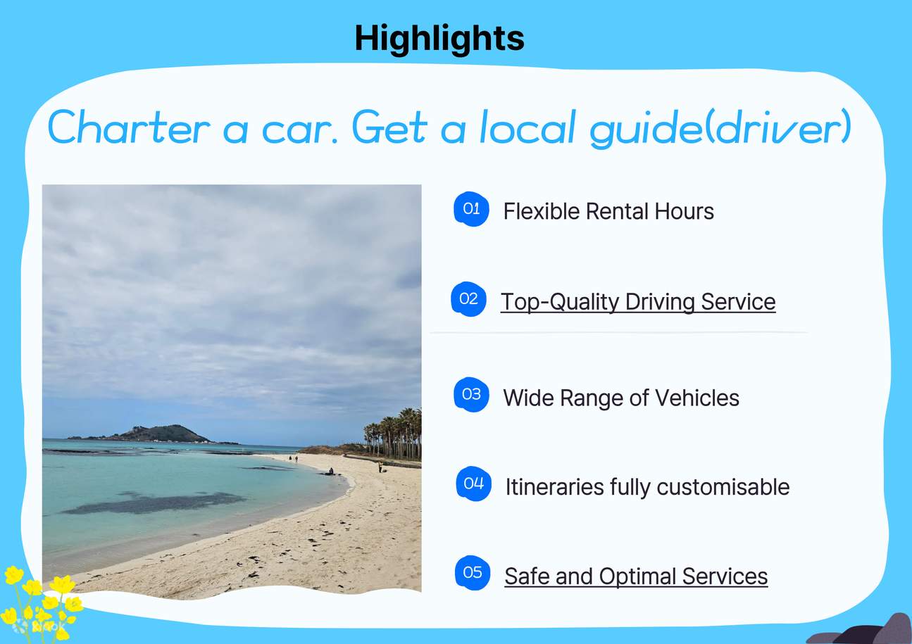 Jeju Private Car Charter with Local Expert Driver-Guide
