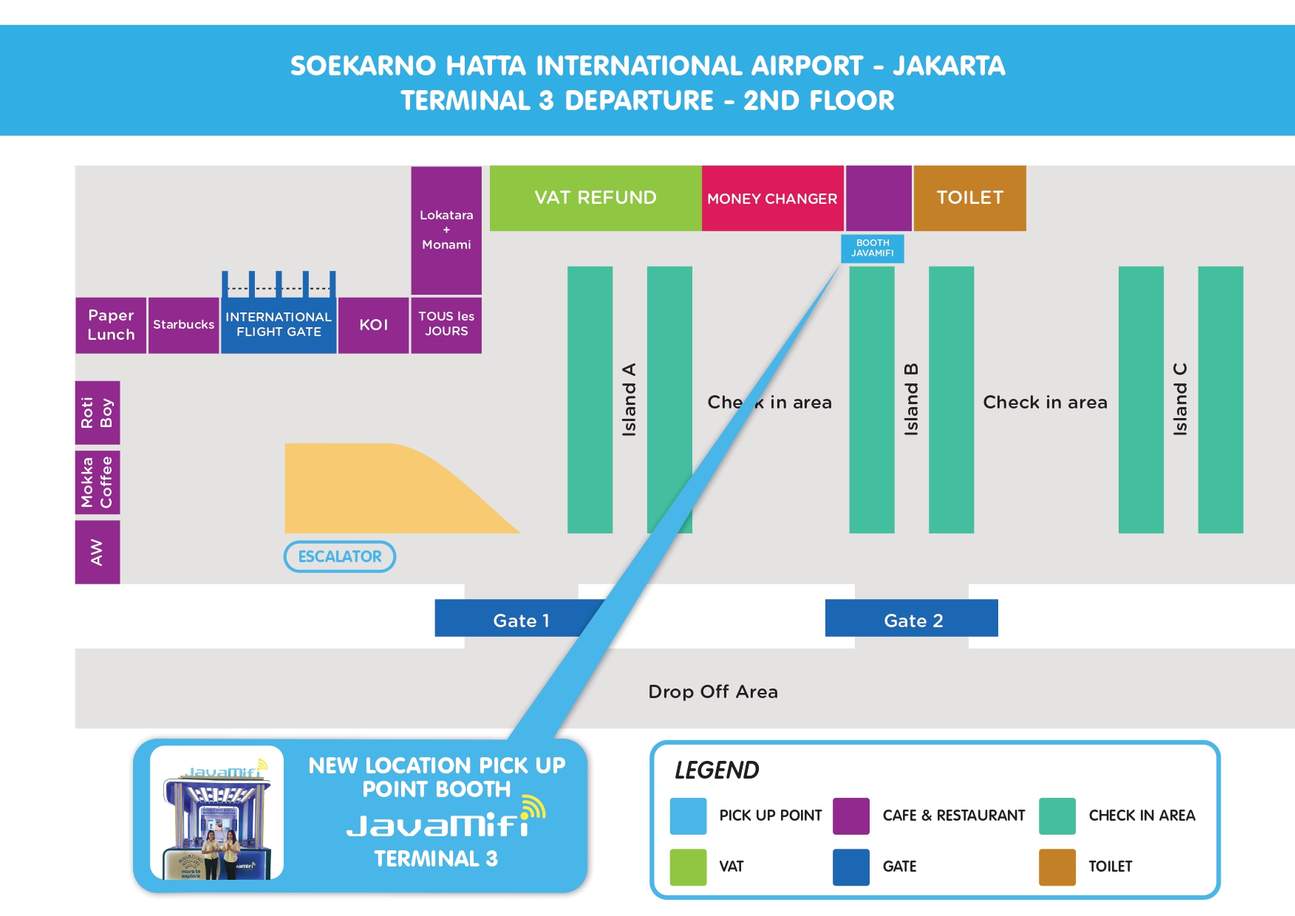 在雅加達領取 SIM 卡