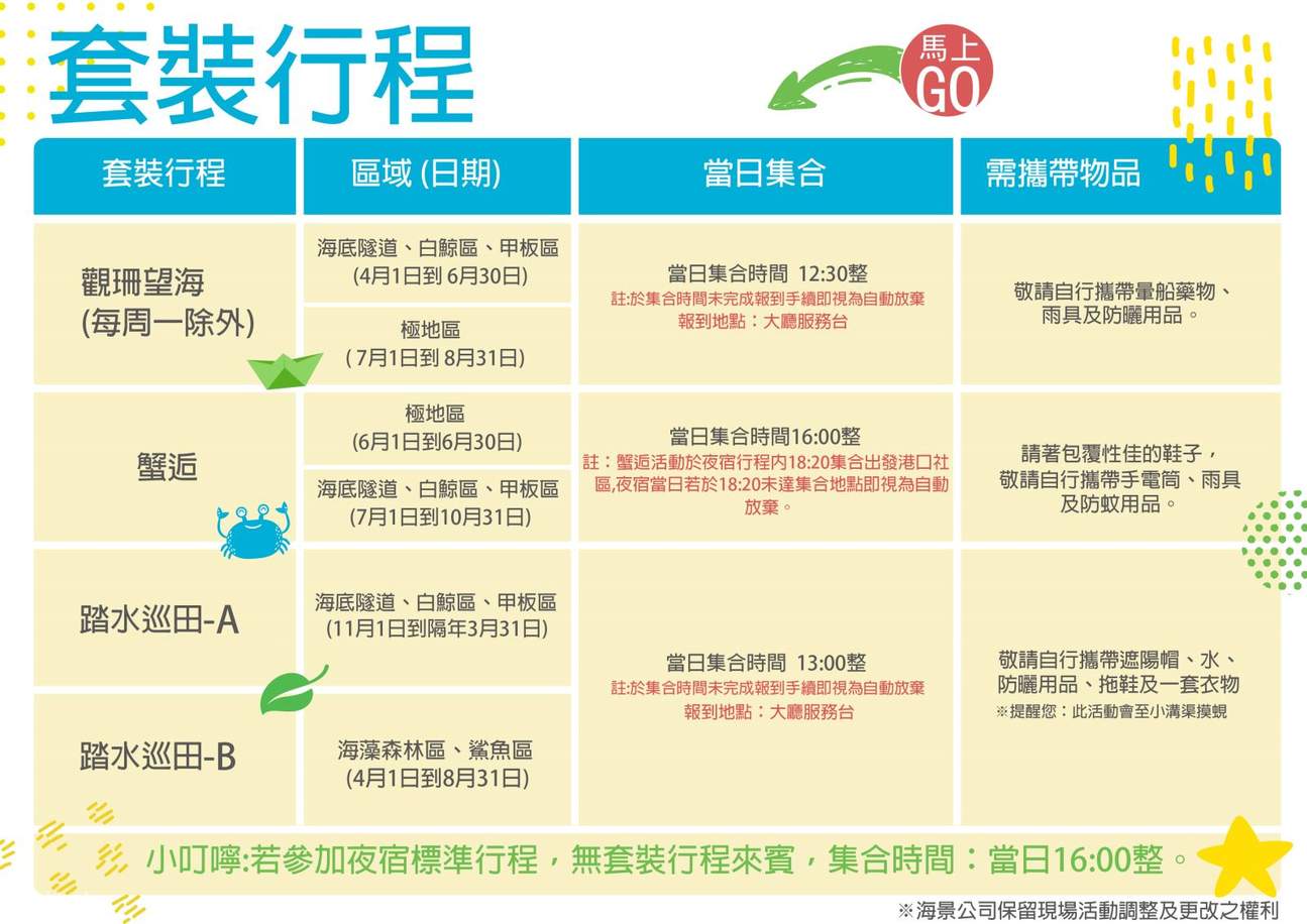 海洋生物博物館宿泊｜標準旅行プラン・パッケージ旅行プラン
