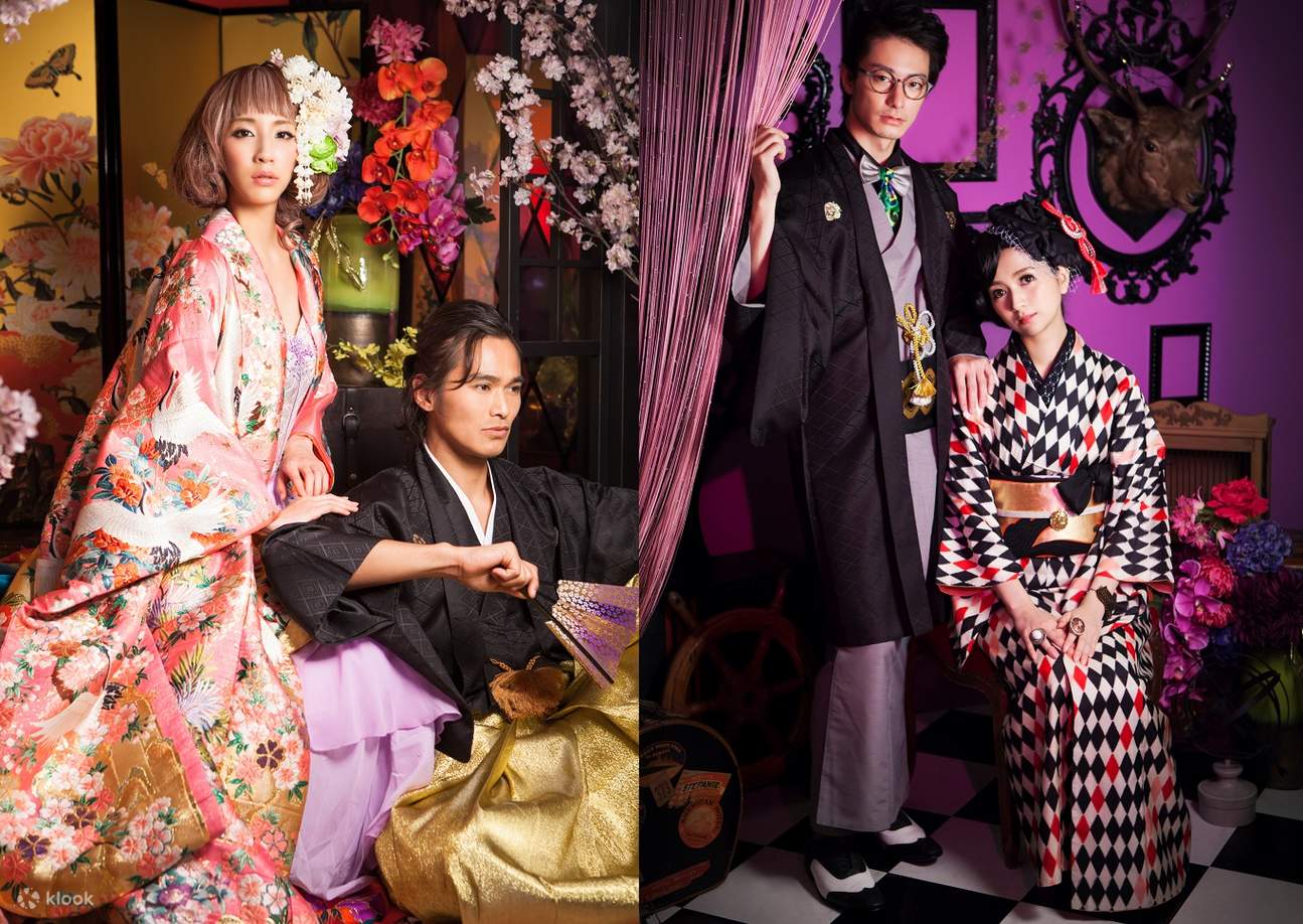 Schickes Kimono-Ankleiden und Fotoshooting in Tokio