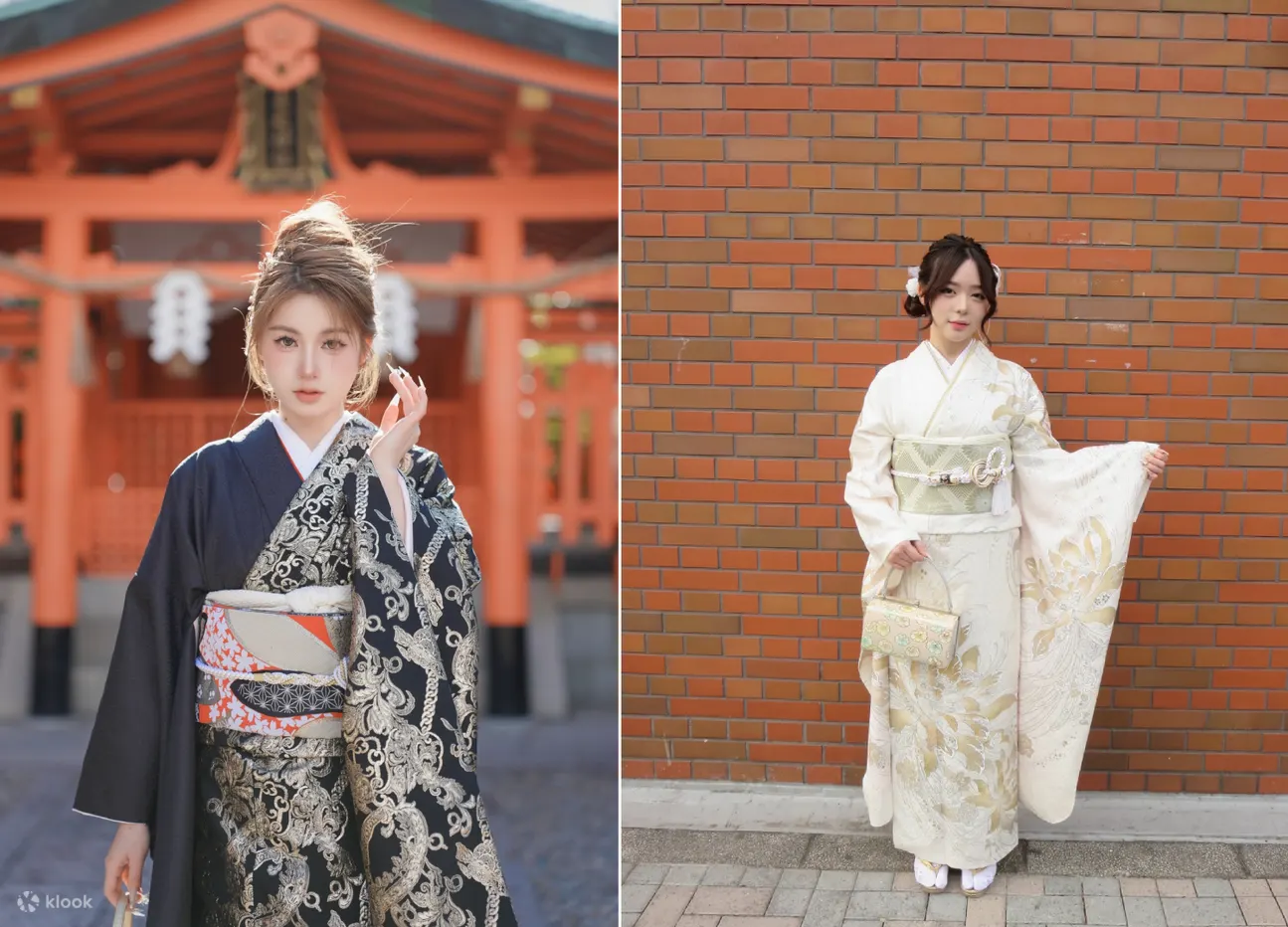 和服租赁 蕾丝和服、大正浪漫和服、长袖和服等多种和服可供选择！ 附发套及无限发饰（东京浅草爱及福1号店提供）