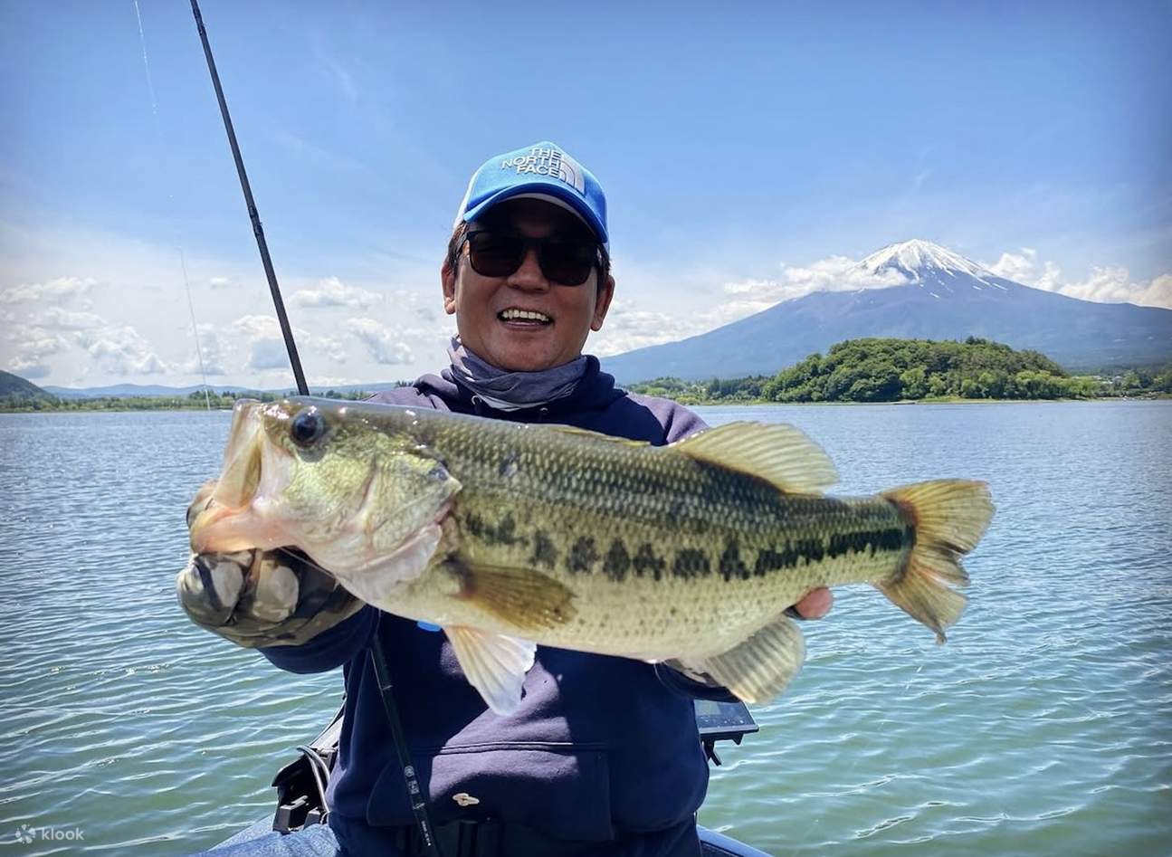 Bass fishing at Lake Kawaguchi near Mt. Fuji