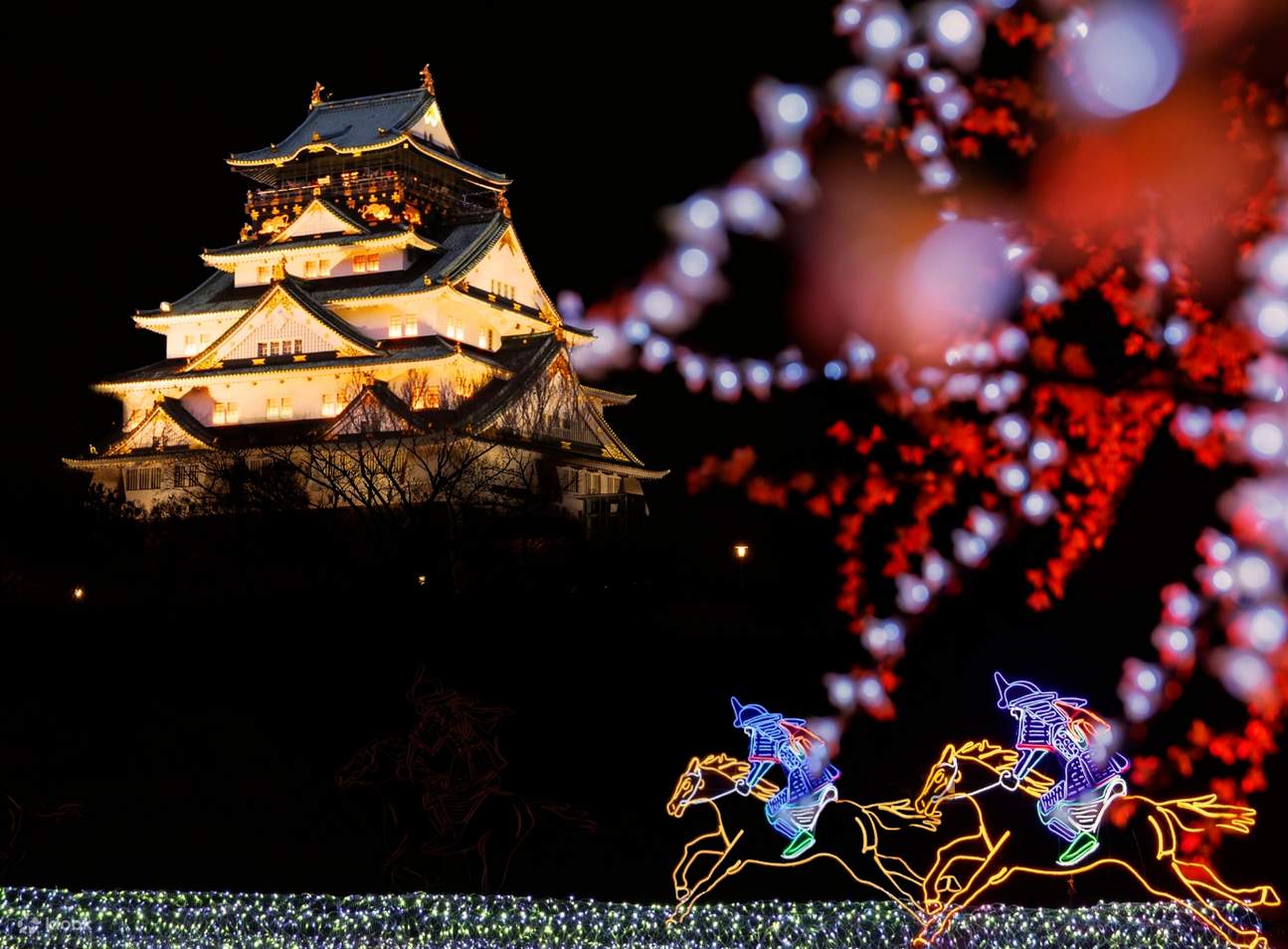 Iluminasi Istana Osaka *Acara Waktu TERBATAS