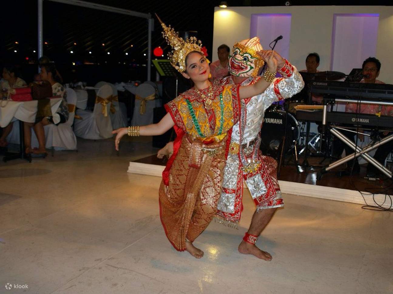 Thai Khon Dancing at River Star Princess Chao Phraya Cruise