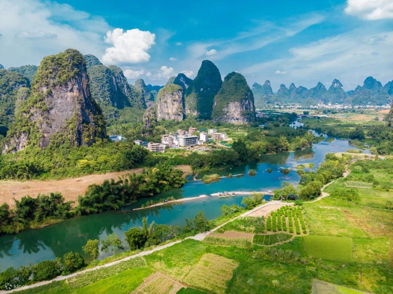 Guilin Waterfall River + Yulong River Xingping Ancient Town + 20 Yuan ...