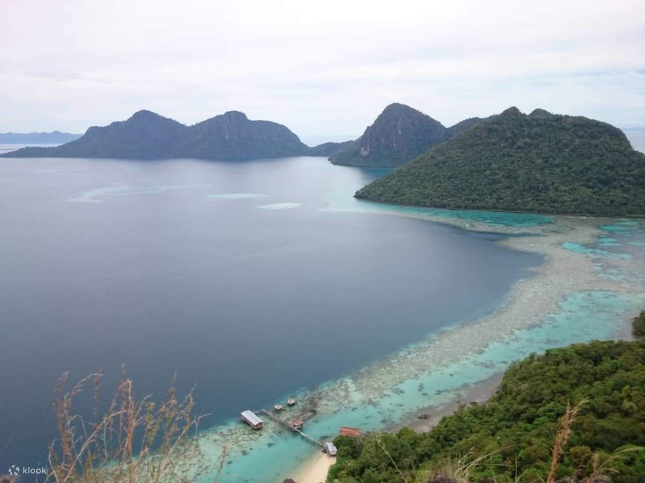 Vista sull'isola di Bohey Dulang