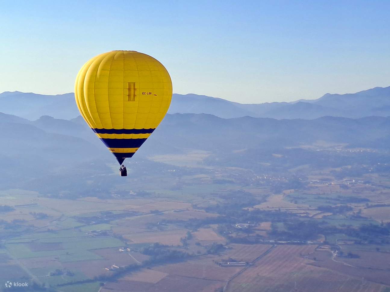 Naik belon udara panas dengan pilihan pengambilan dari Barcelona