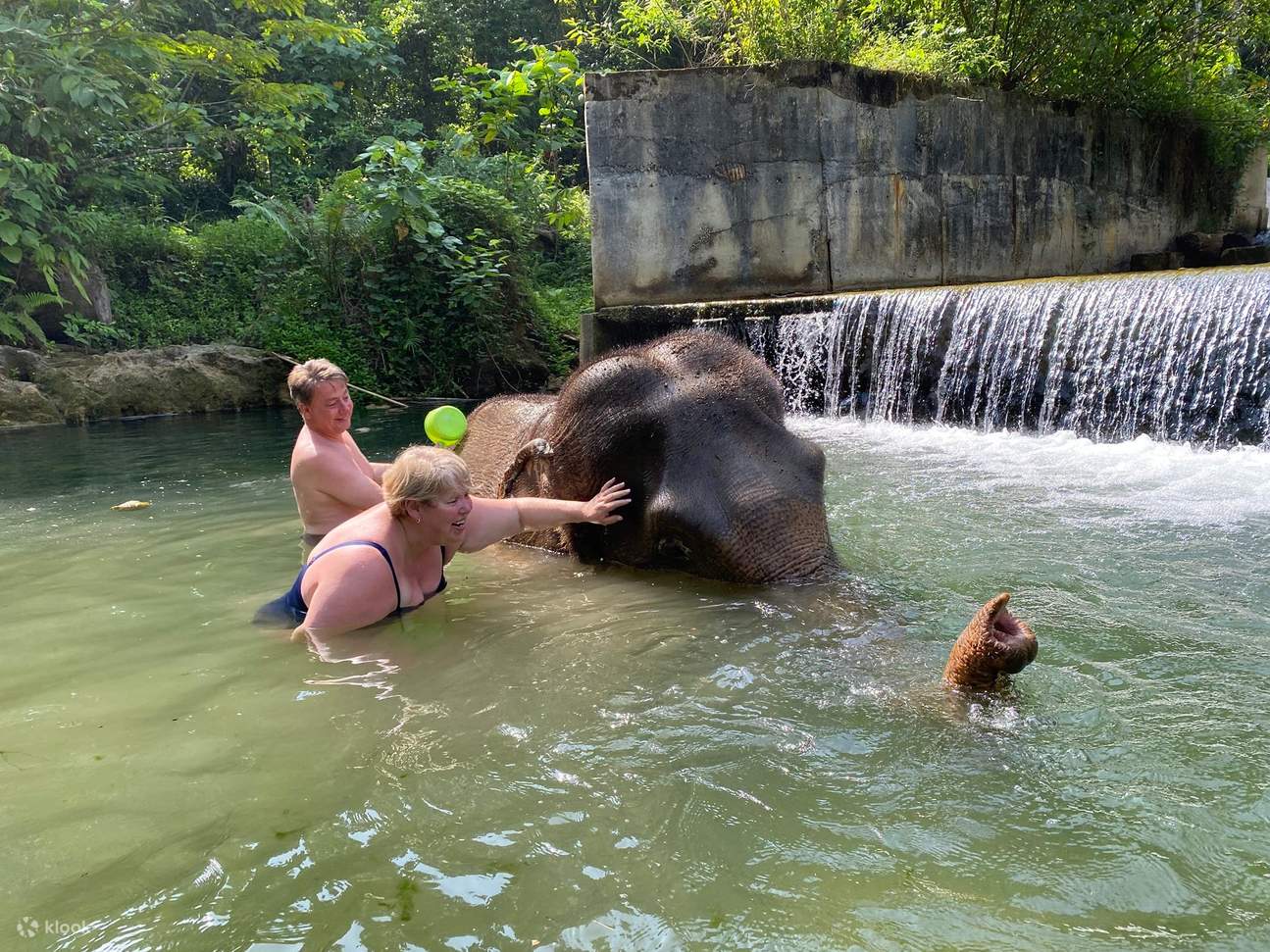 Lawatan Separuh Hari ke Krabi Elephant Care House & Berenang di Air Terjun Huay To