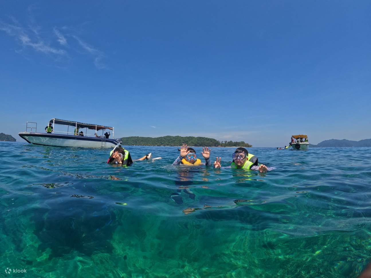 Excursion en bateau avec plongée en apnée à Kota Kinabalu à Sabah