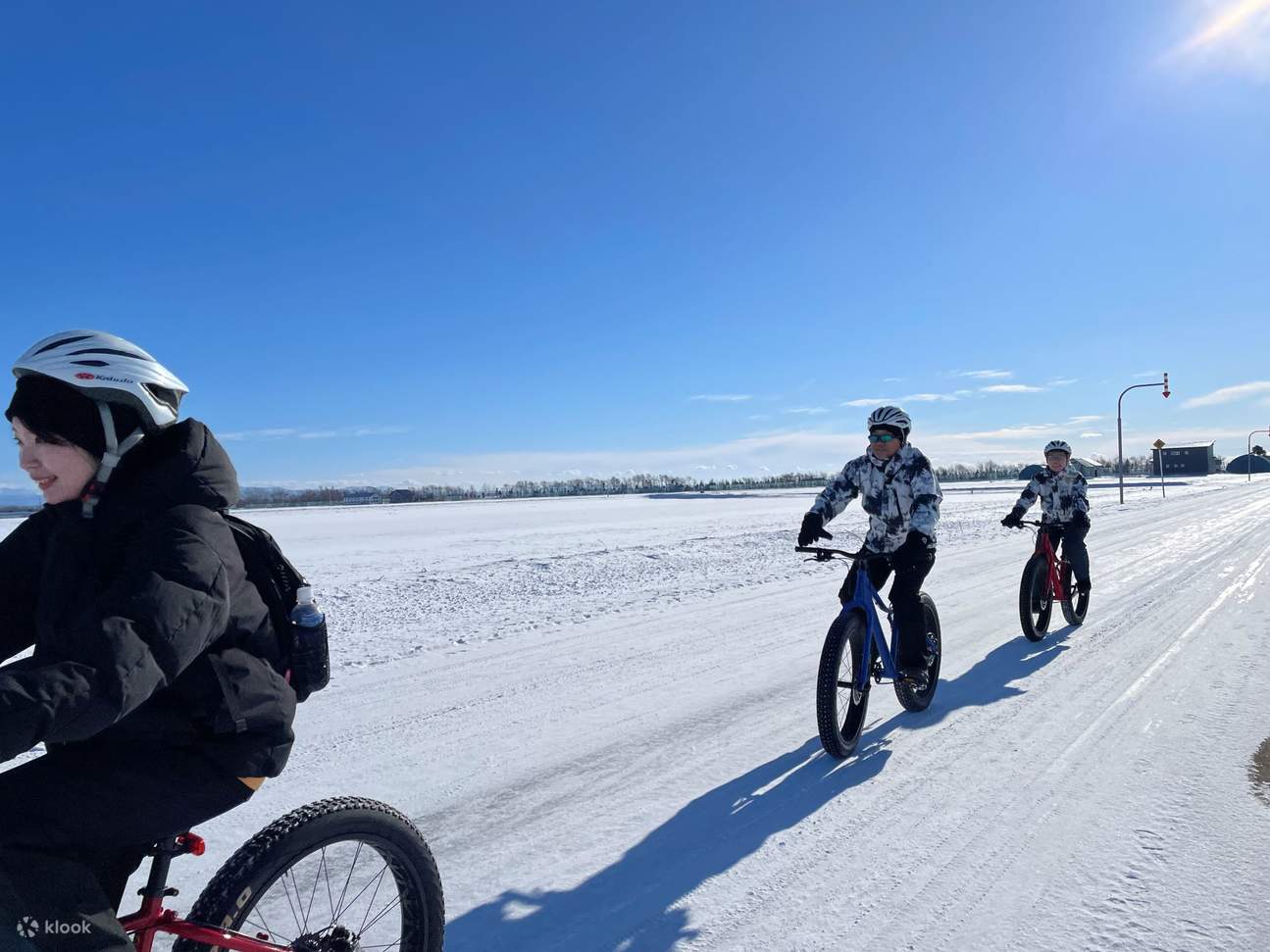 Biking in snow deals