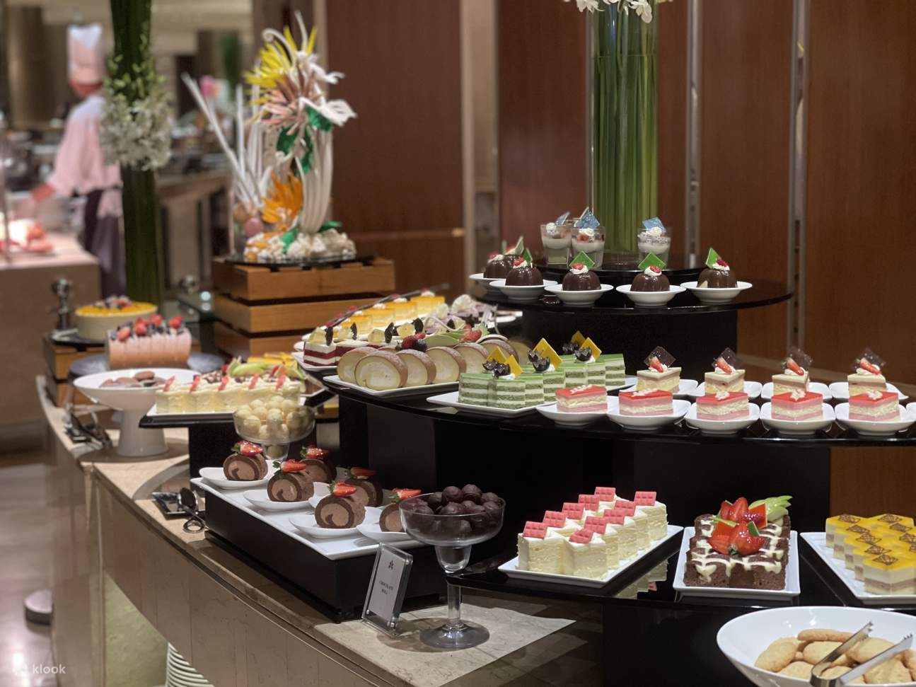 Dessertauswahl im Buffet