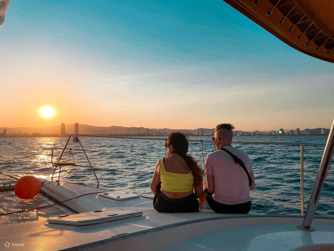 Katamaranfahrt auf dem Mittelmeer